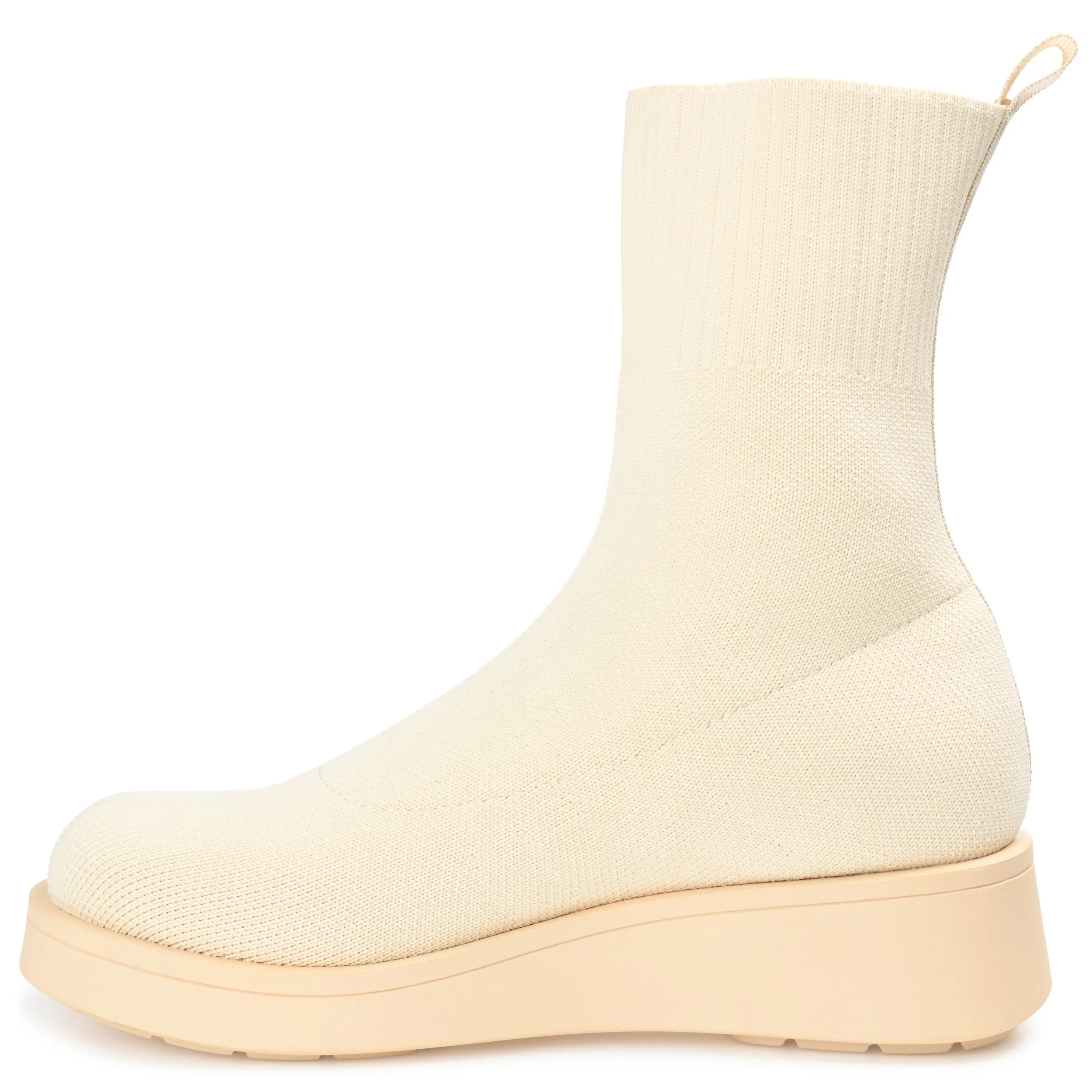 EBBY PLATFORM SOCK BOOT IN KNIT FABRIC stance look