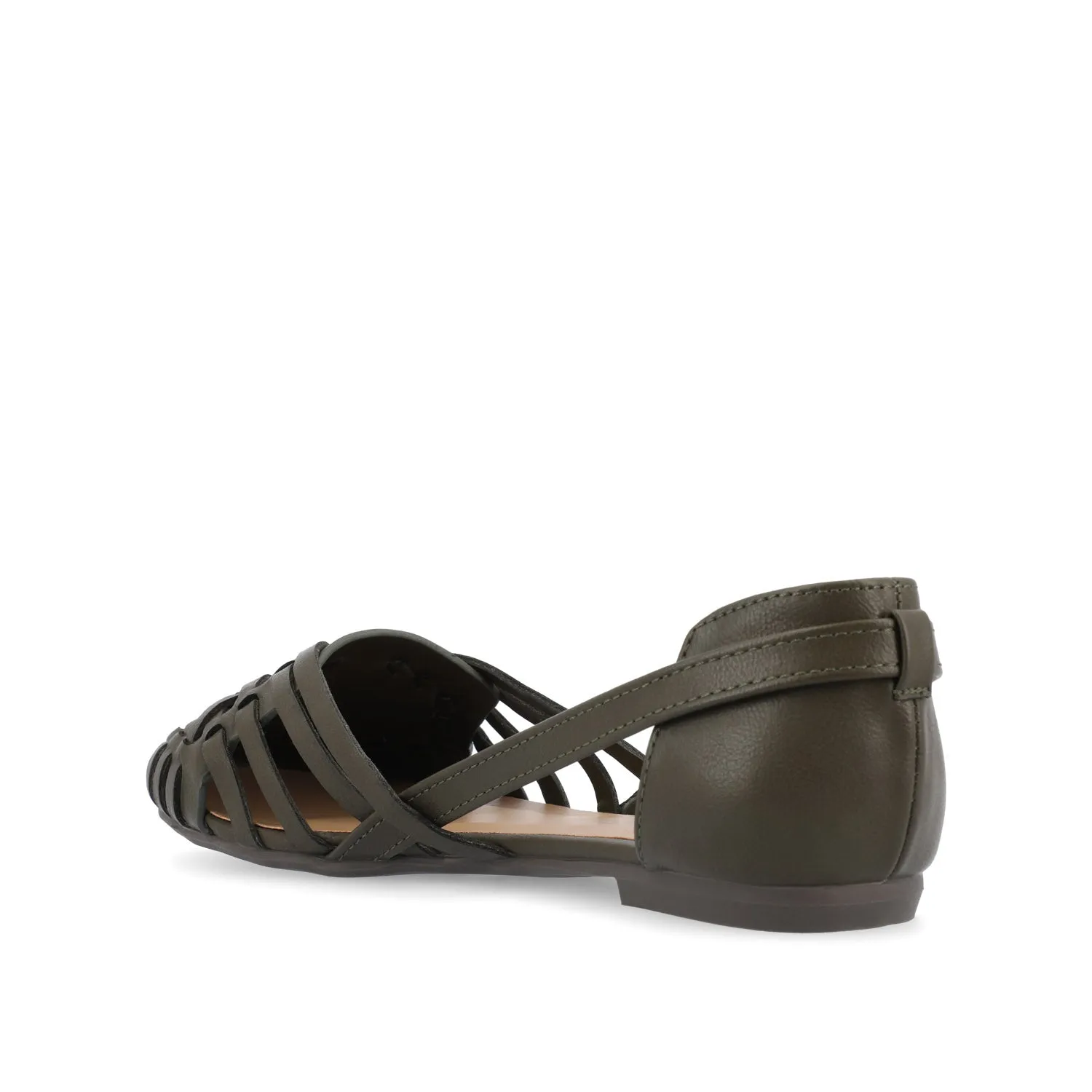 EKKO WOVEN FLATS IN FAUX LEATHER brunch mood