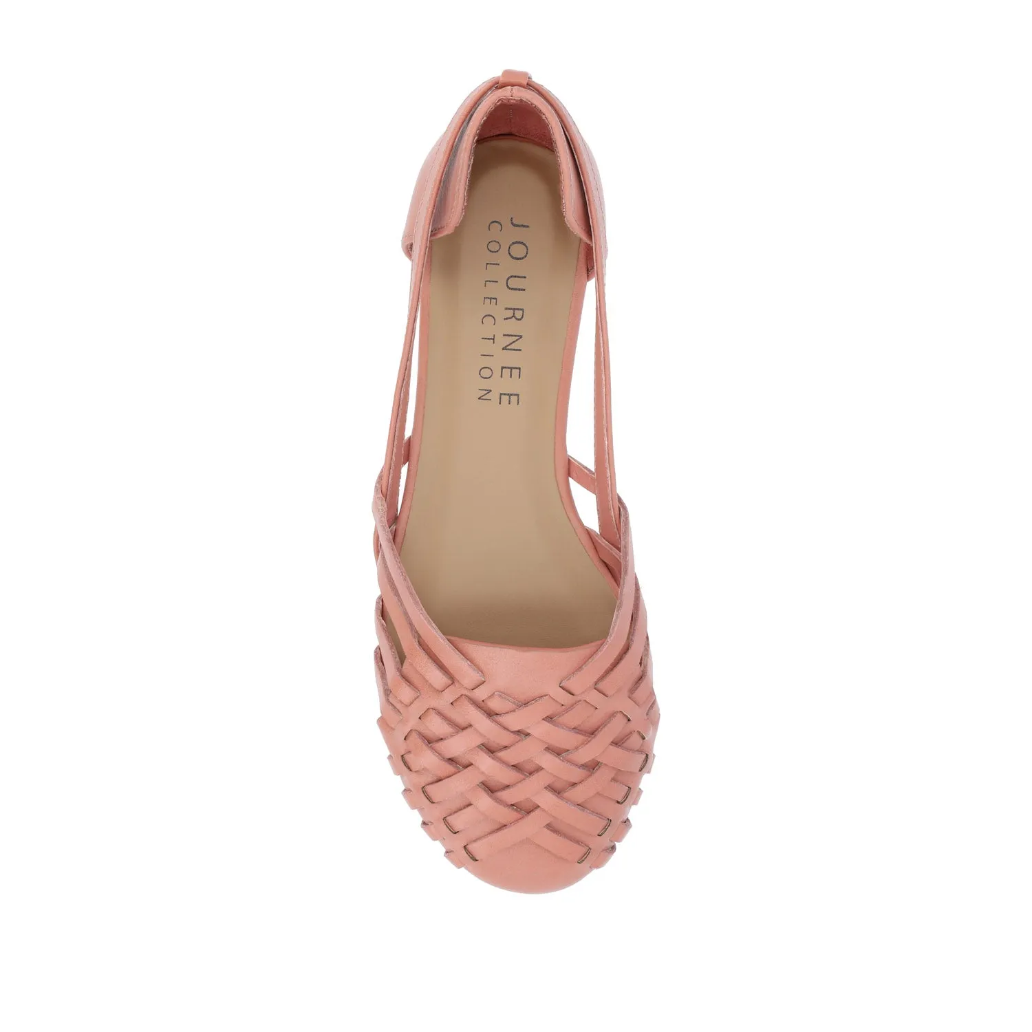 EKKO WOVEN FLATS IN FAUX LEATHER brunch mood
