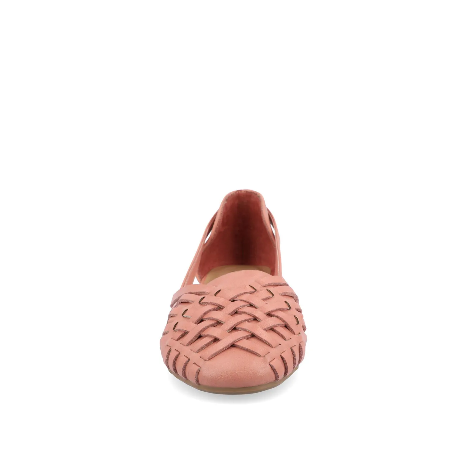 EKKO WOVEN FLATS IN FAUX LEATHER brunch mood