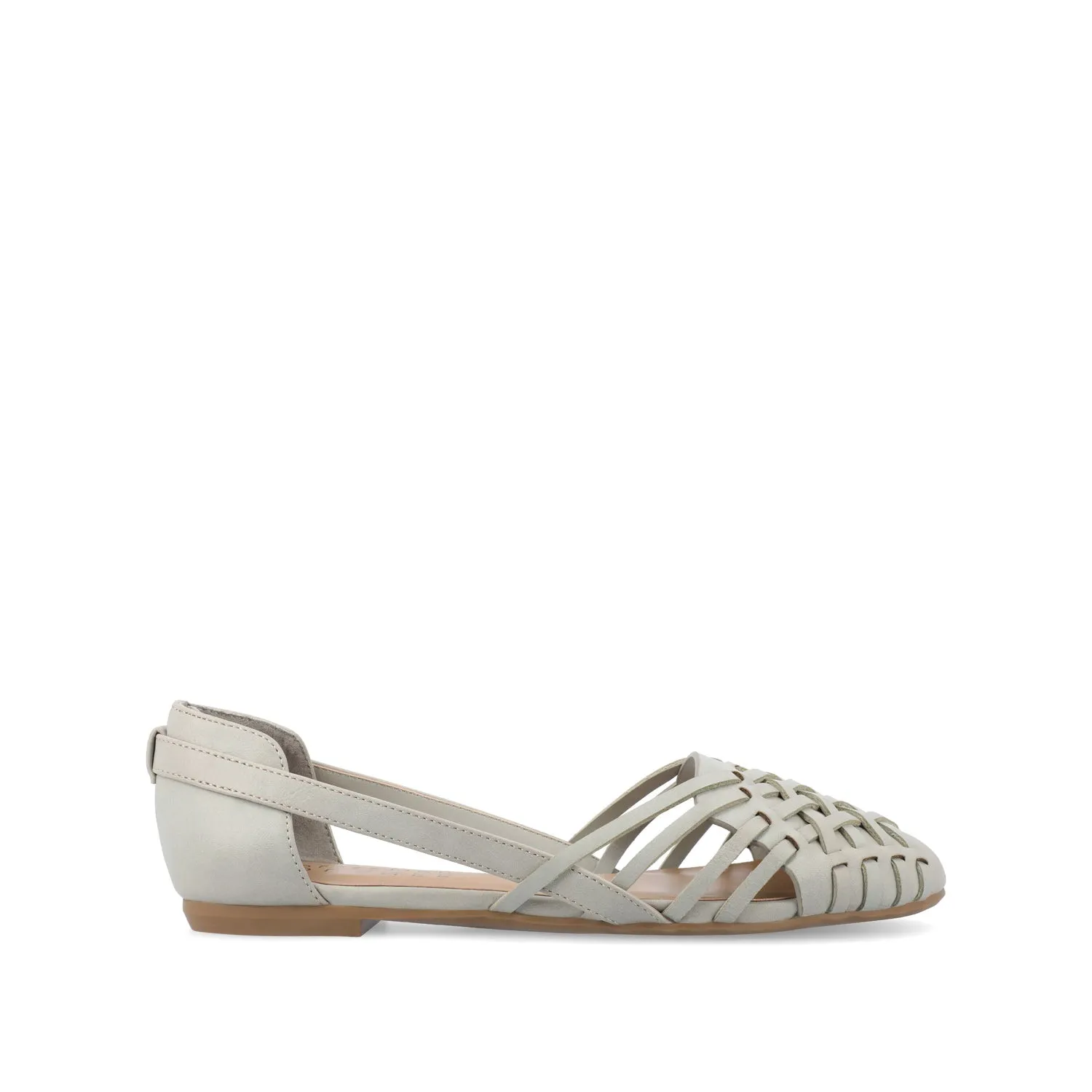 EKKO WOVEN FLATS IN FAUX LEATHER brunch mood