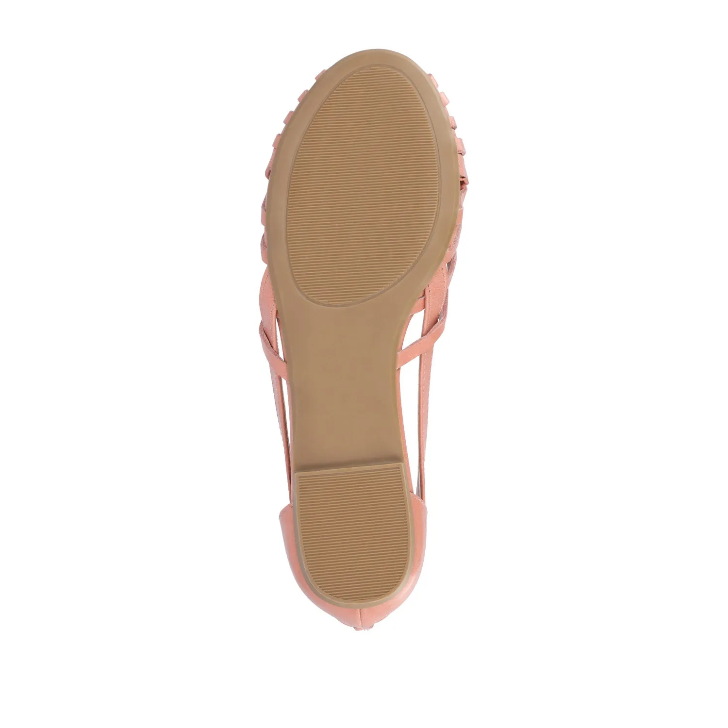 EKKO WOVEN FLATS IN FAUX LEATHER brunch mood