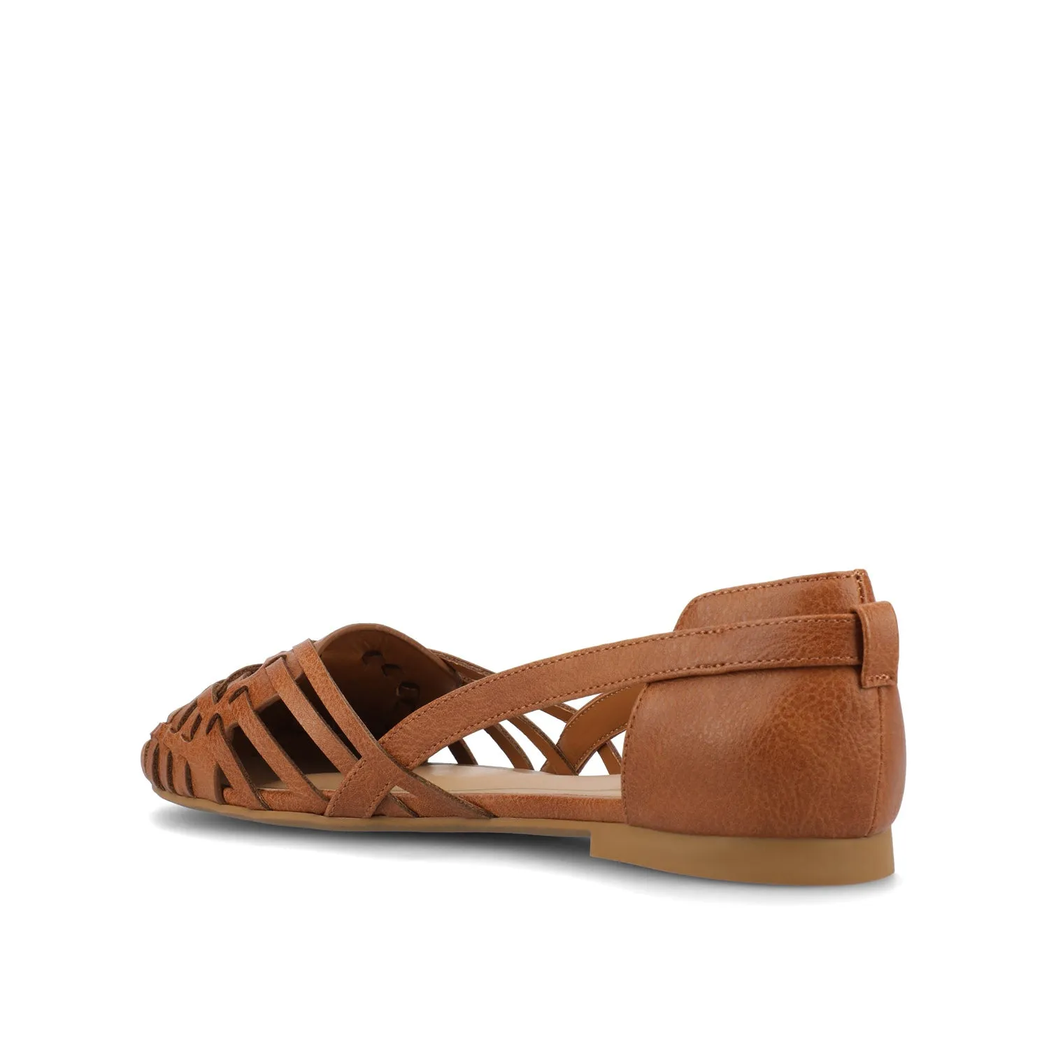 EKKO WOVEN FLATS IN FAUX LEATHER brunch mood
