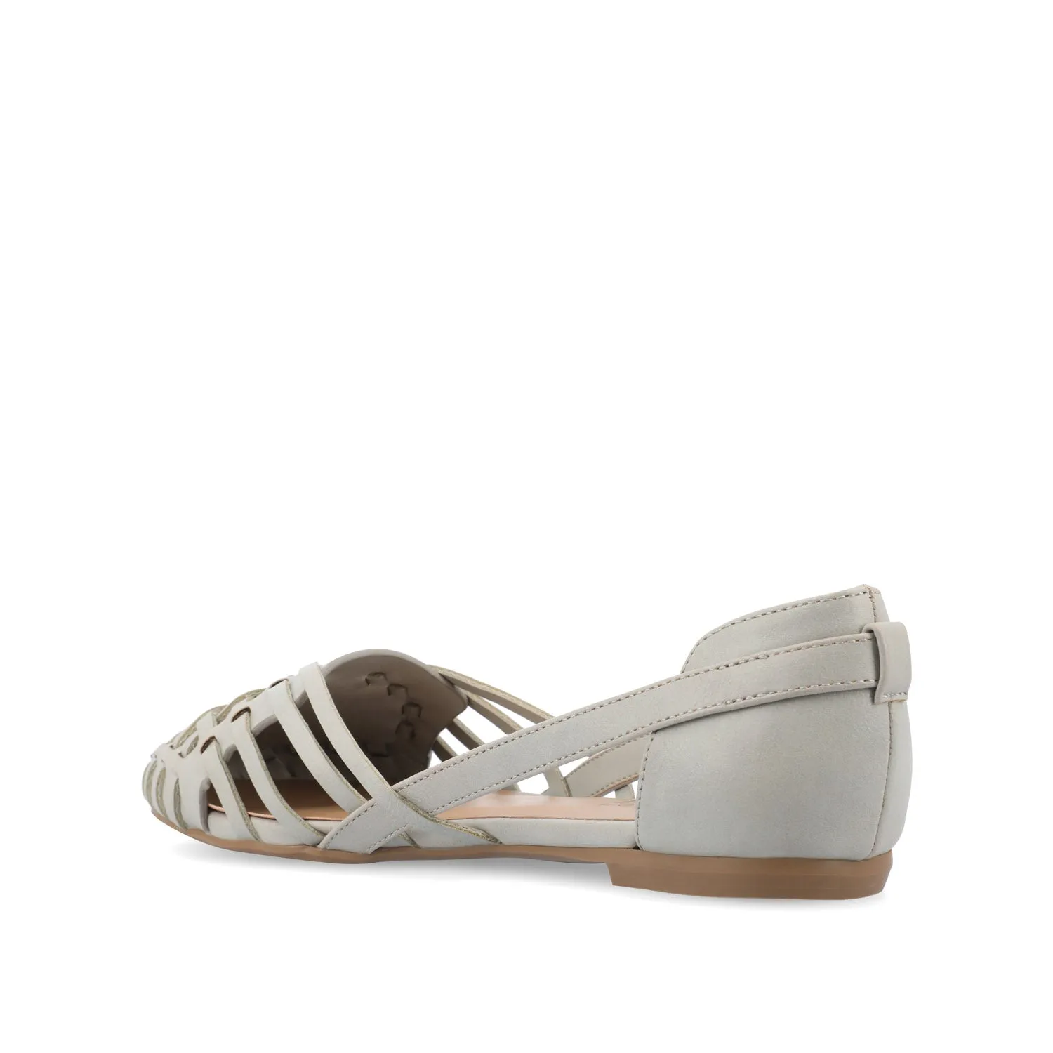 EKKO WOVEN FLATS IN FAUX LEATHER brunch mood