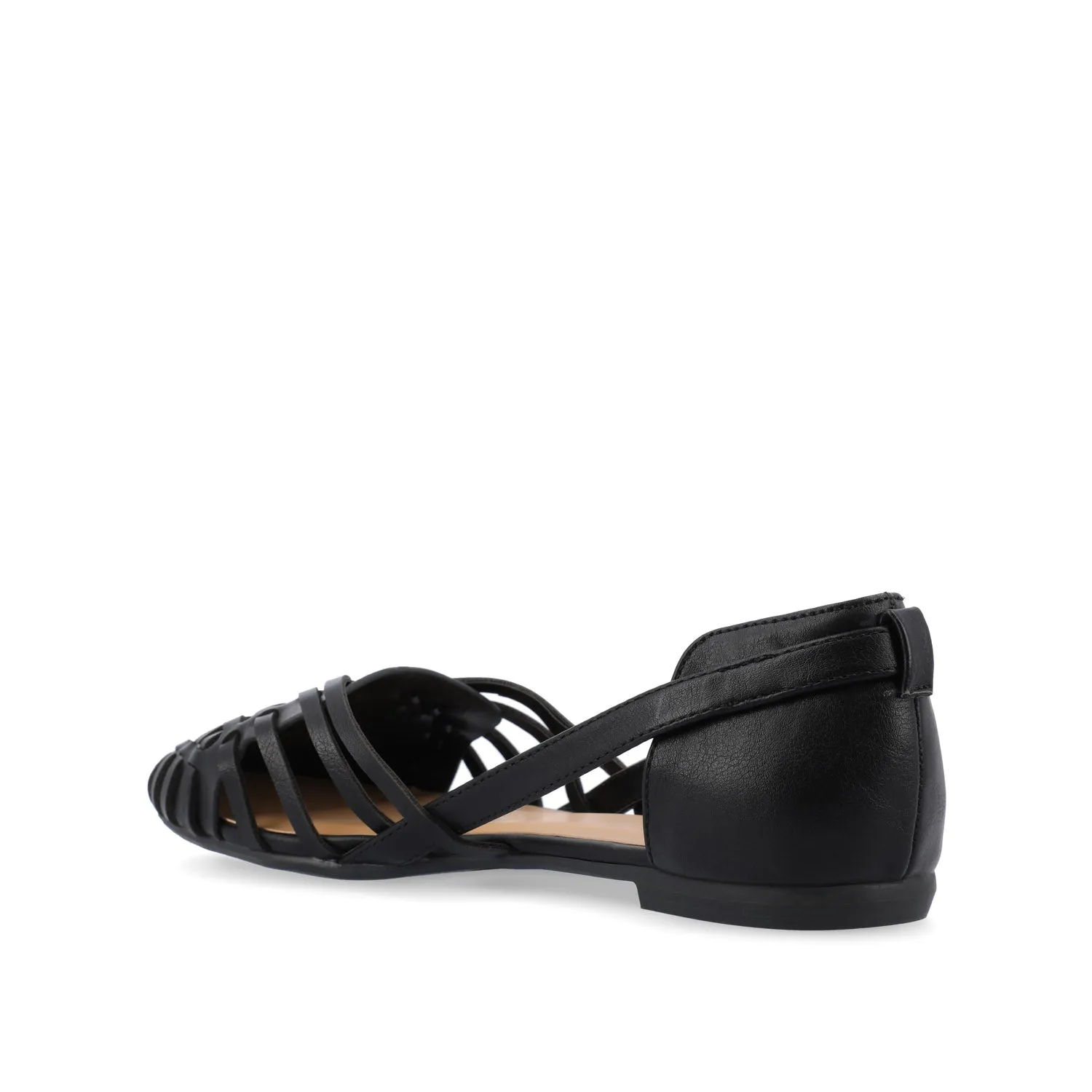 EKKO WOVEN FLATS IN FAUX LEATHER brunch mood