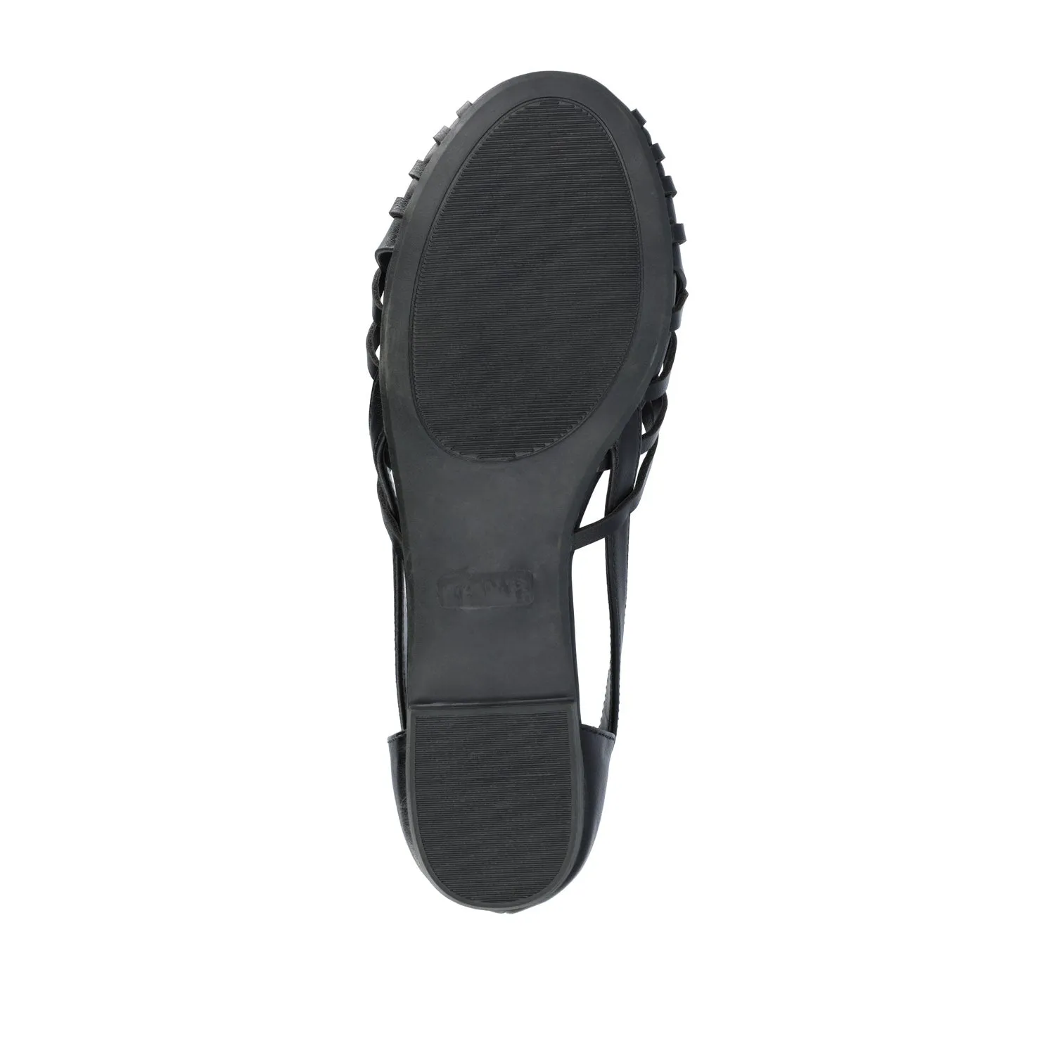 EKKO WOVEN FLATS IN FAUX LEATHER brunch mood
