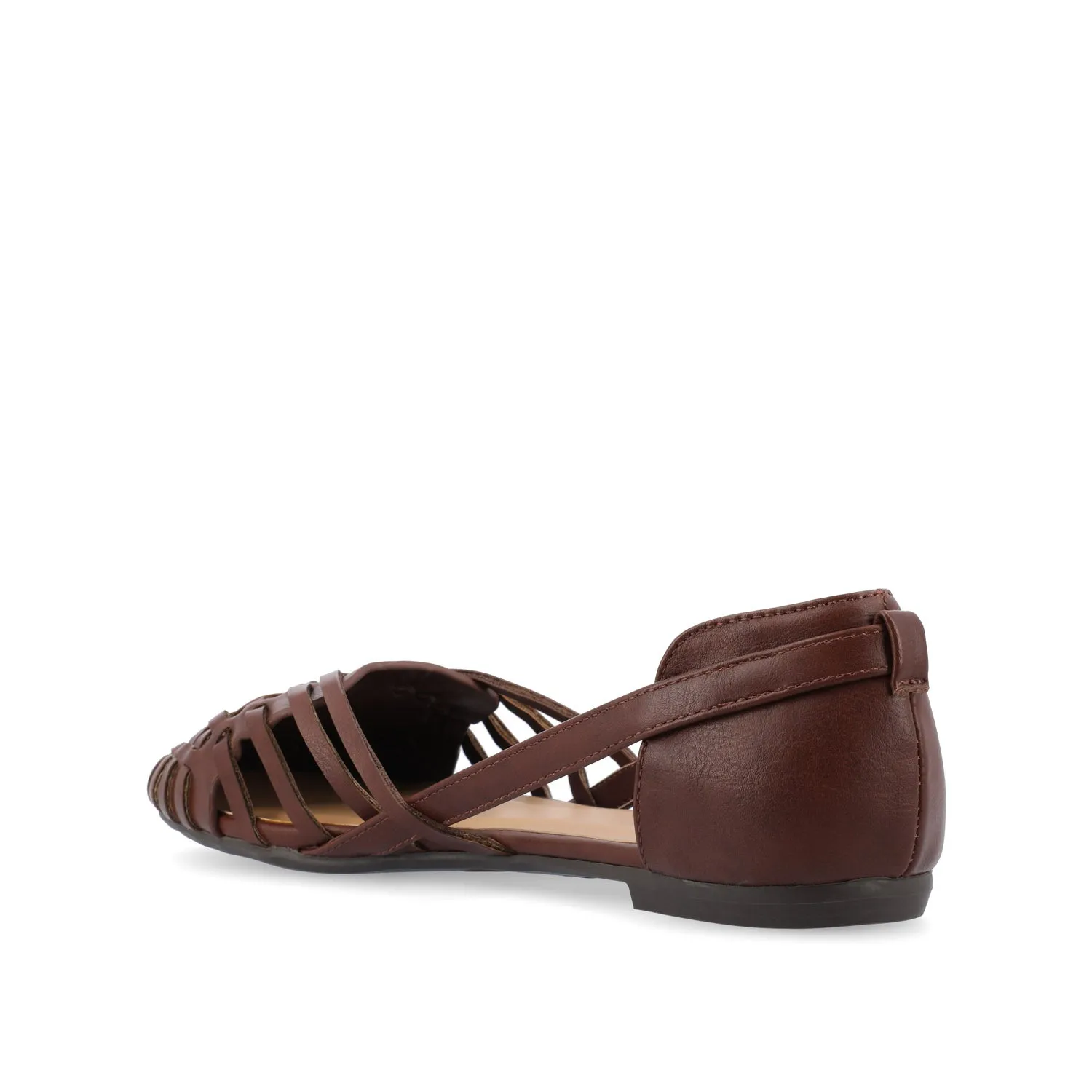 EKKO WOVEN FLATS IN FAUX LEATHER brunch mood