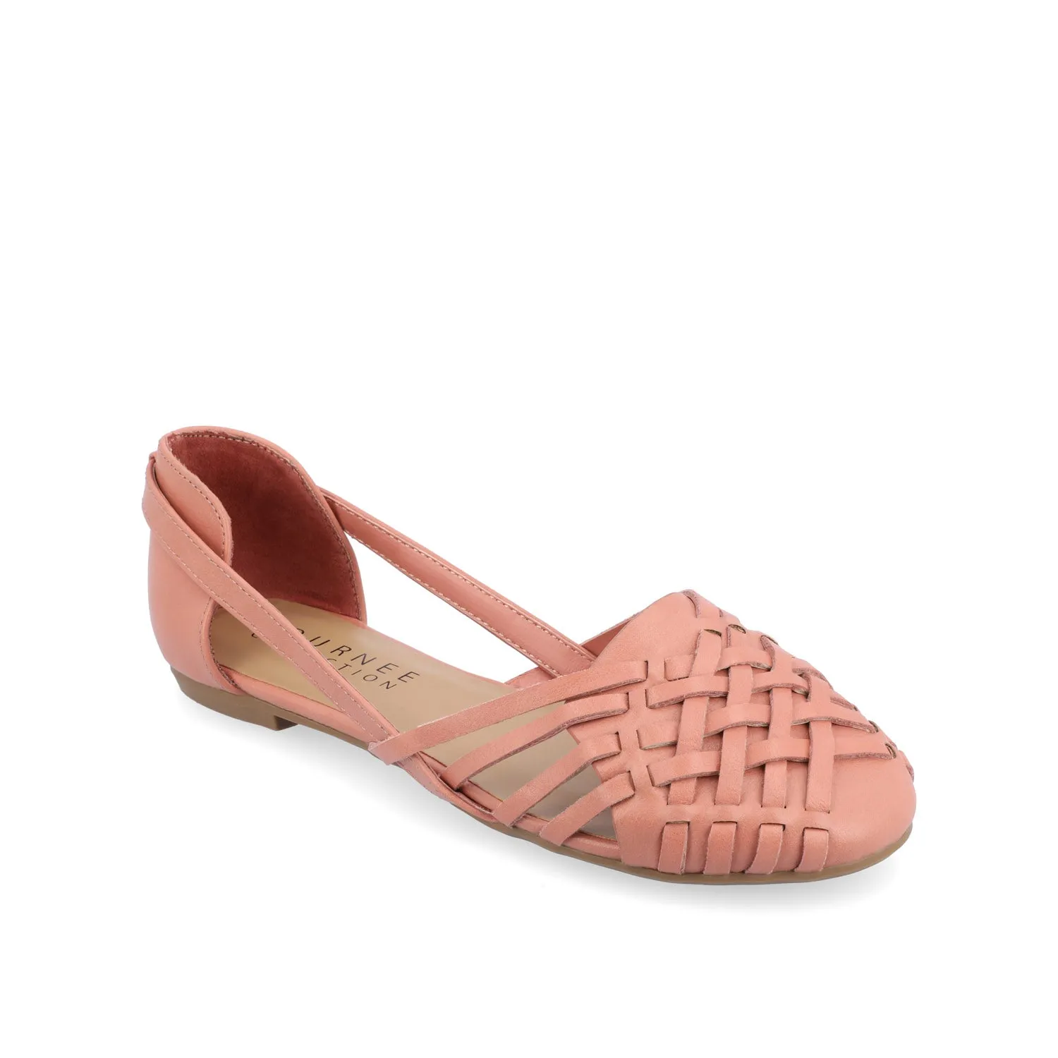 EKKO WOVEN FLATS IN FAUX LEATHER brunch mood