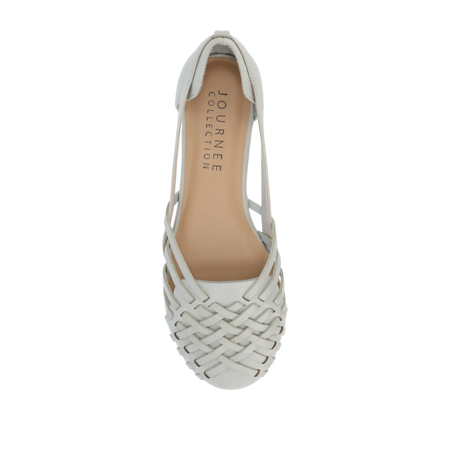 EKKO WOVEN FLATS IN FAUX LEATHER brunch mood