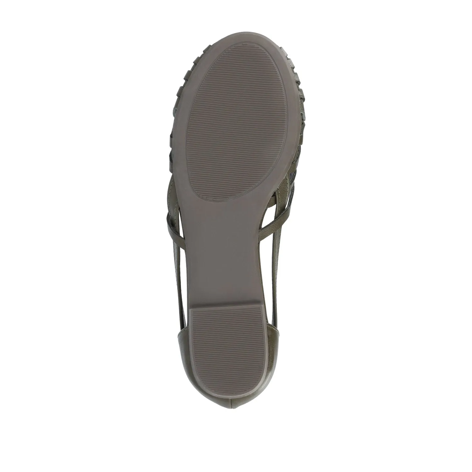 EKKO WOVEN FLATS IN FAUX LEATHER brunch mood