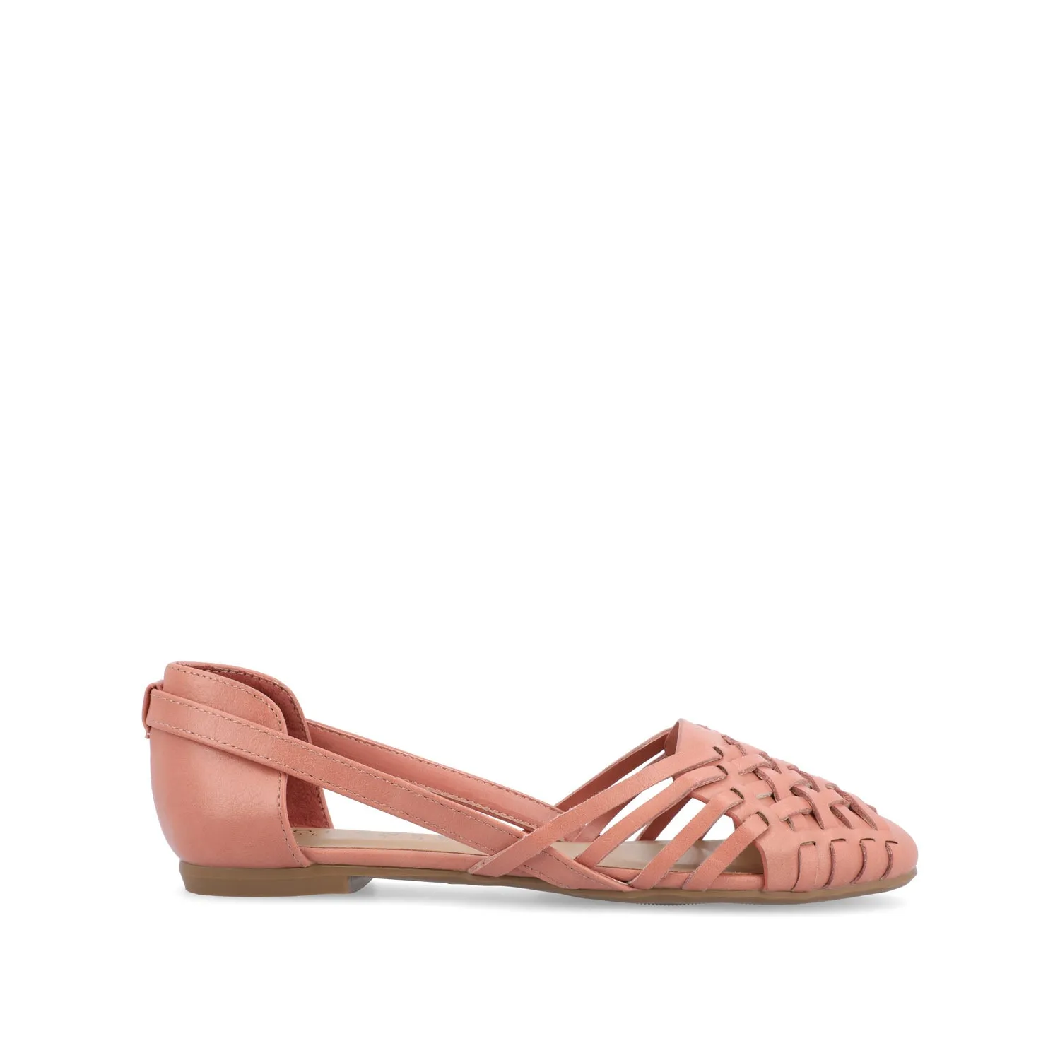EKKO WOVEN FLATS IN FAUX LEATHER brunch mood