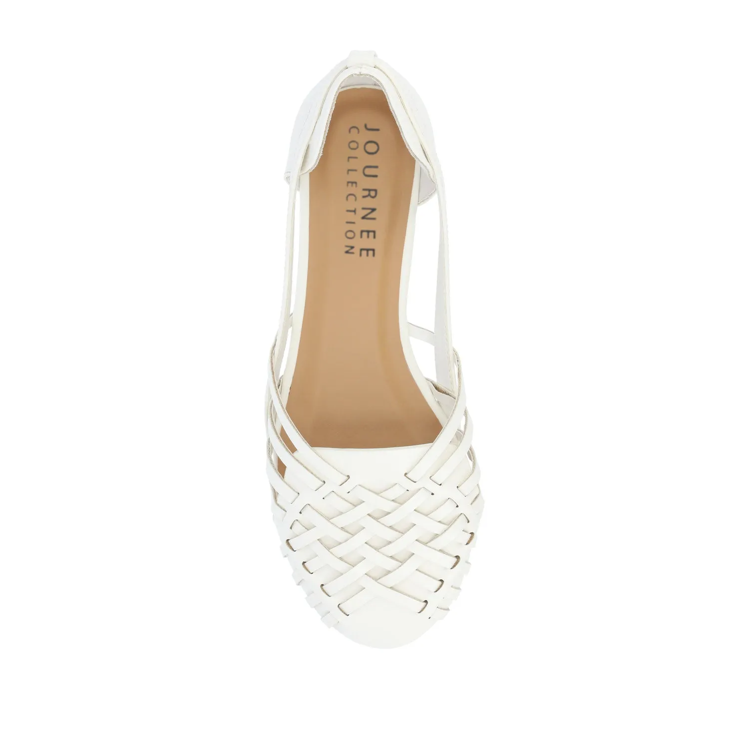 EKKO WOVEN FLATS IN FAUX LEATHER brunch mood