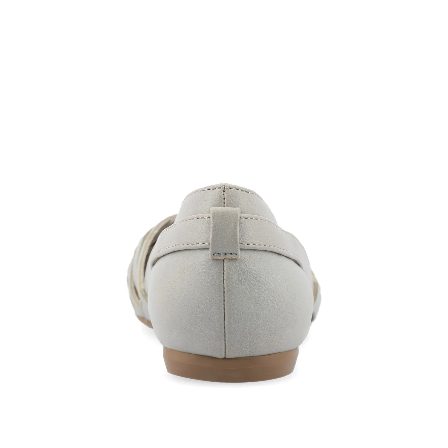 EKKO WOVEN FLATS IN FAUX LEATHER brunch mood