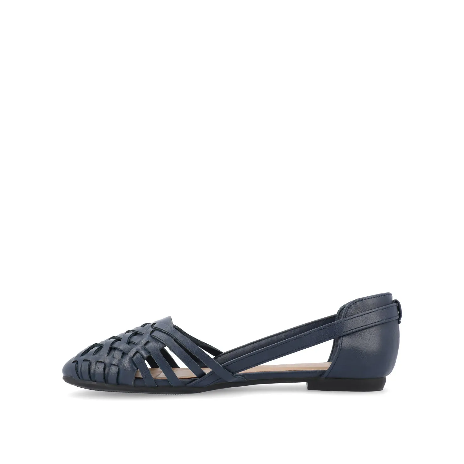 EKKO WOVEN FLATS IN FAUX LEATHER brunch mood