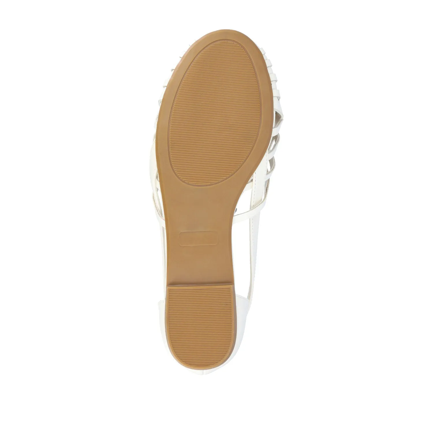 EKKO WOVEN FLATS IN FAUX LEATHER brunch mood