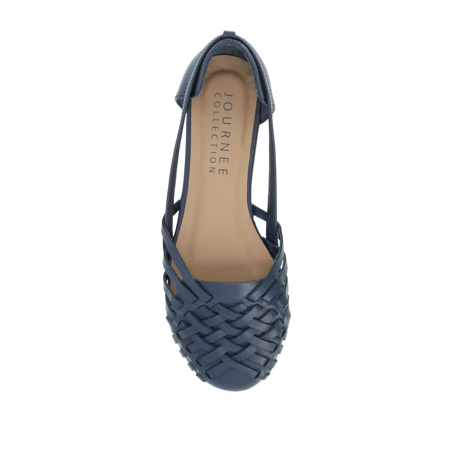 EKKO WOVEN FLATS IN FAUX LEATHER brunch mood