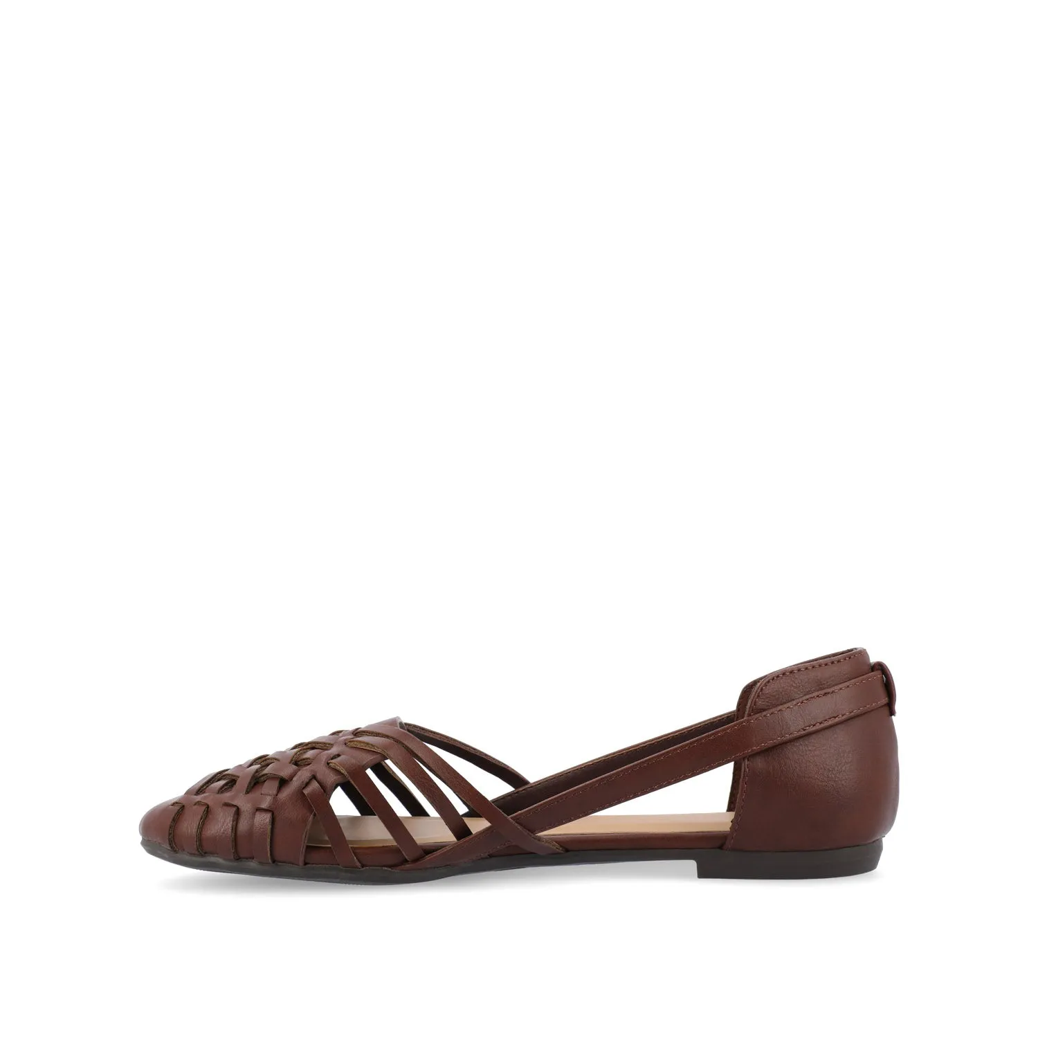EKKO WOVEN FLATS IN FAUX LEATHER brunch mood