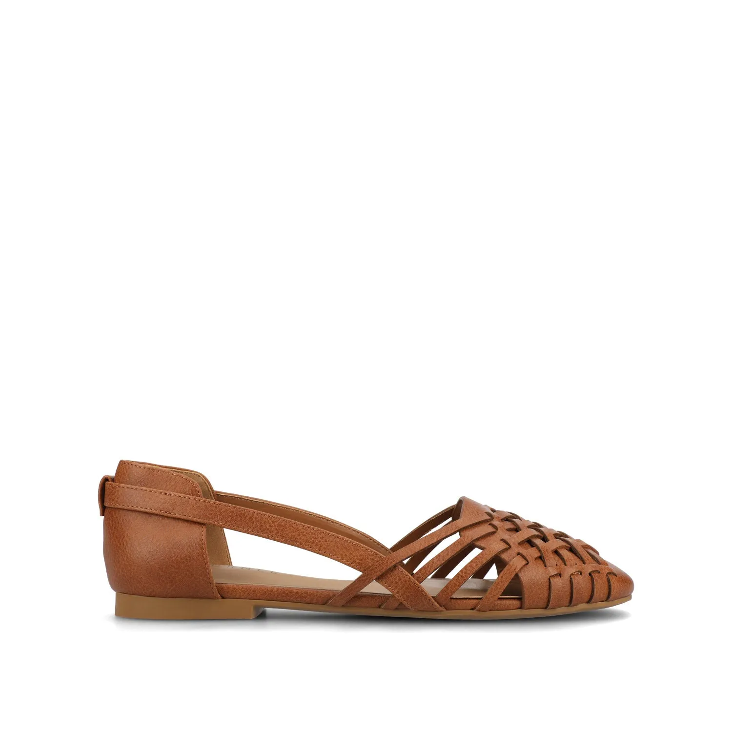 EKKO WOVEN FLATS IN FAUX LEATHER brunch mood