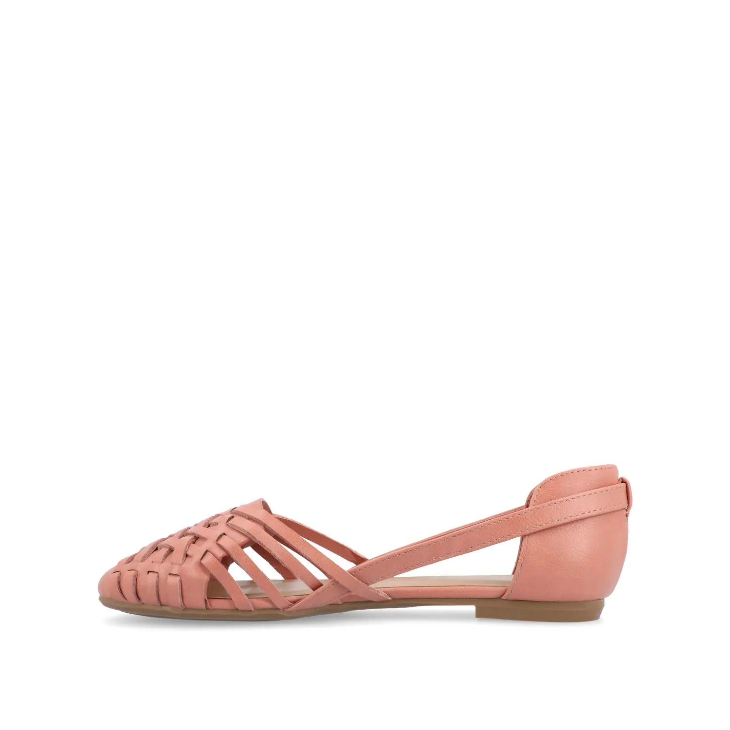 EKKO WOVEN FLATS IN FAUX LEATHER brunch mood