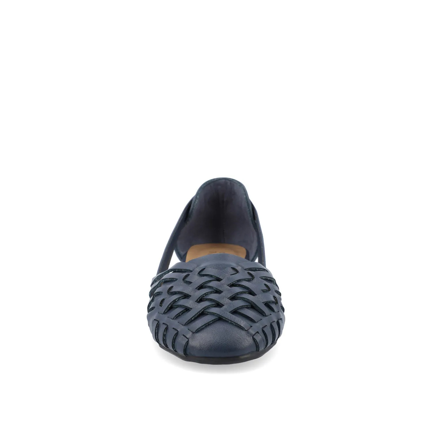 EKKO WOVEN FLATS IN FAUX LEATHER brunch mood