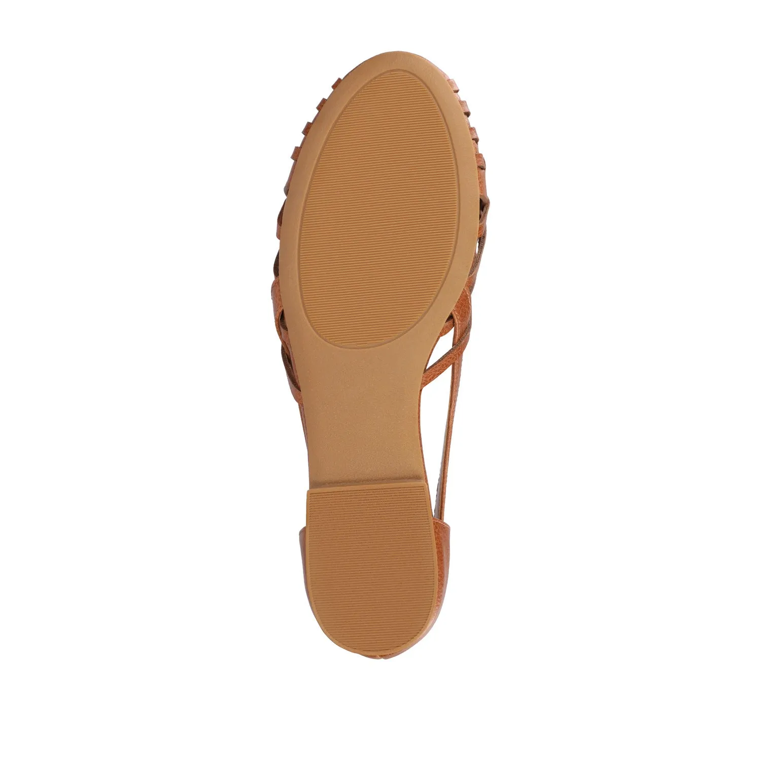 EKKO WOVEN FLATS IN FAUX LEATHER brunch mood
