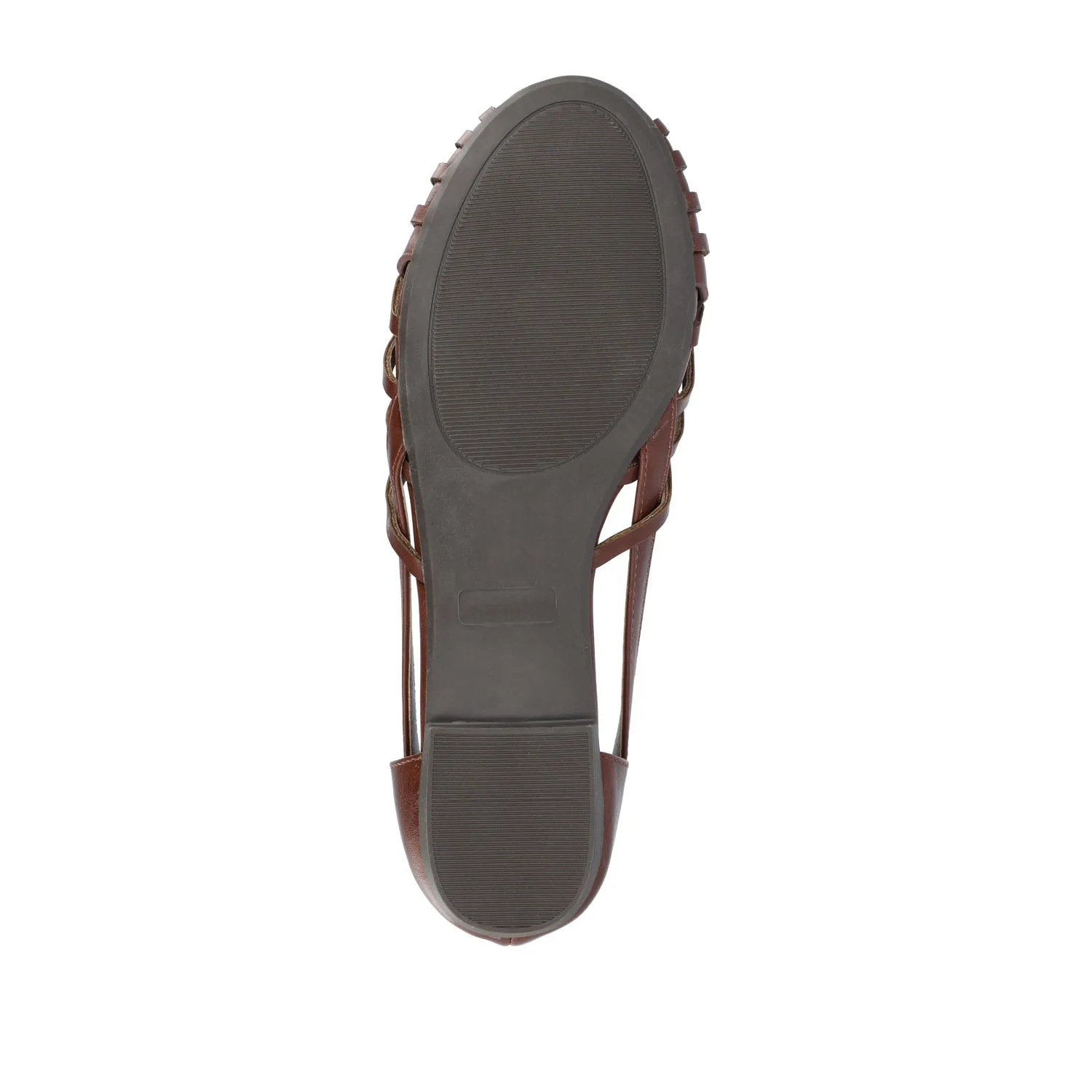 EKKO WOVEN FLATS IN FAUX LEATHER brunch mood