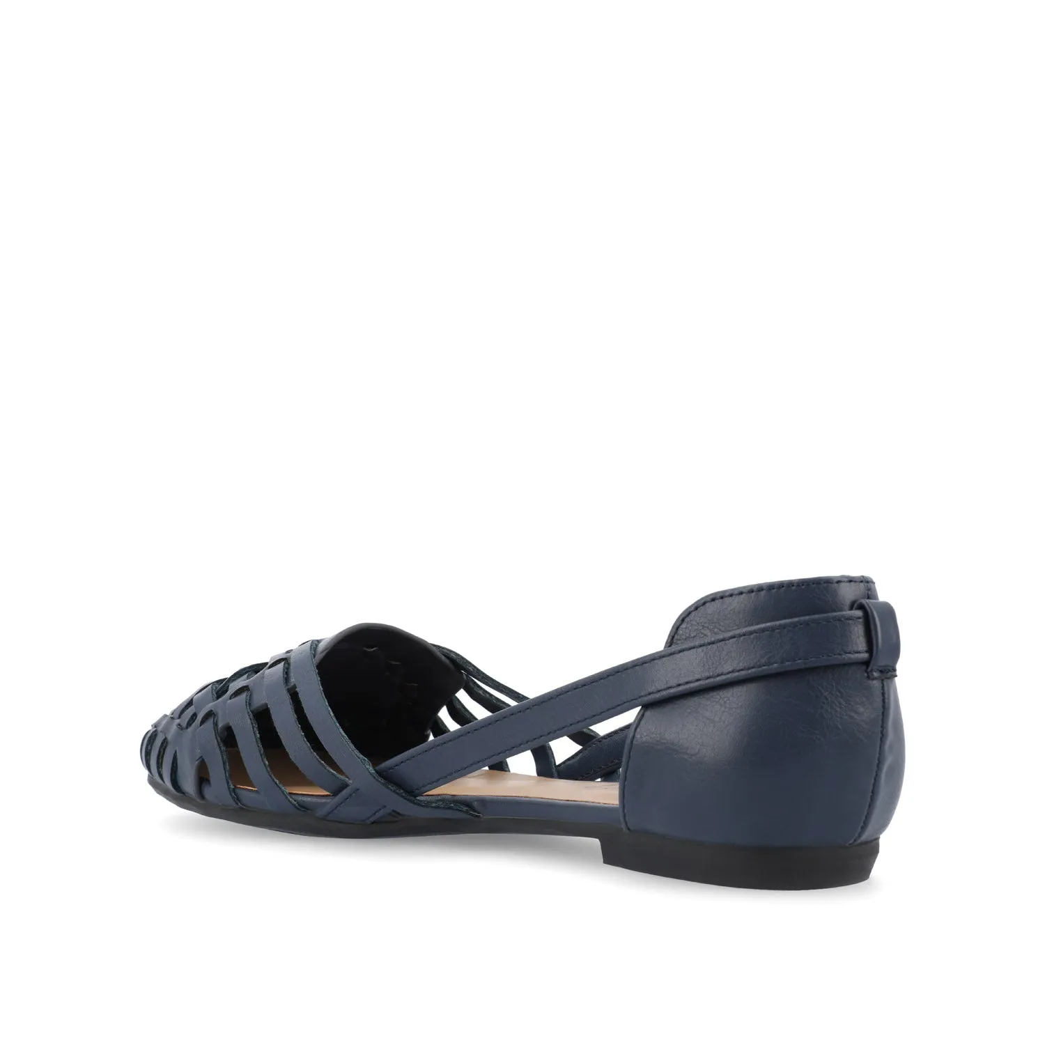 EKKO WOVEN FLATS IN FAUX LEATHER brunch mood
