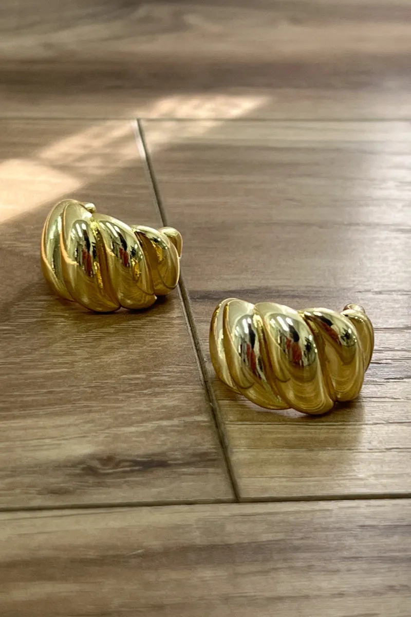 Ella Chunky Hoop Earrings photo charm