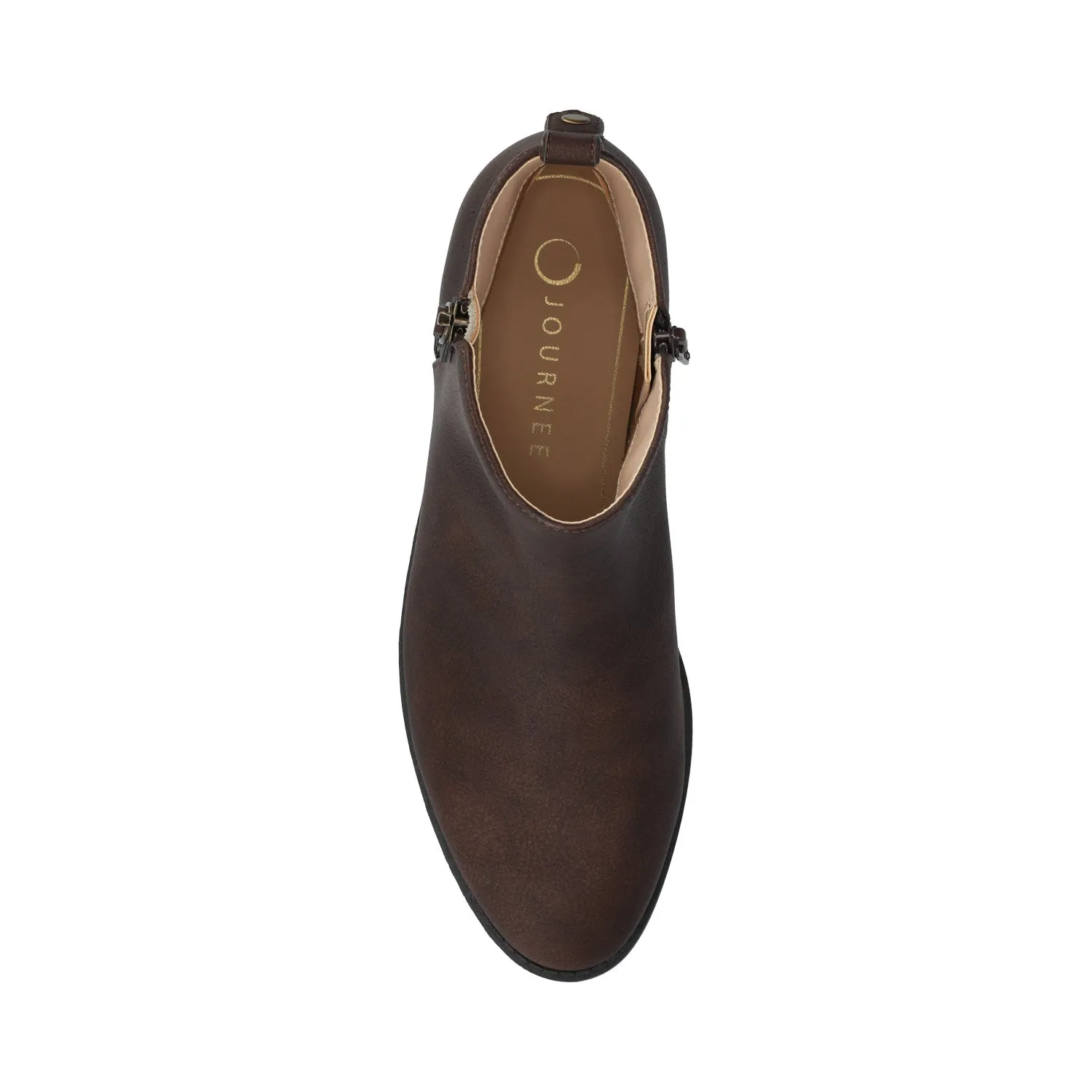 ELLIS ZIP UP BOOTIE IN FAUX LEATHER urban trail