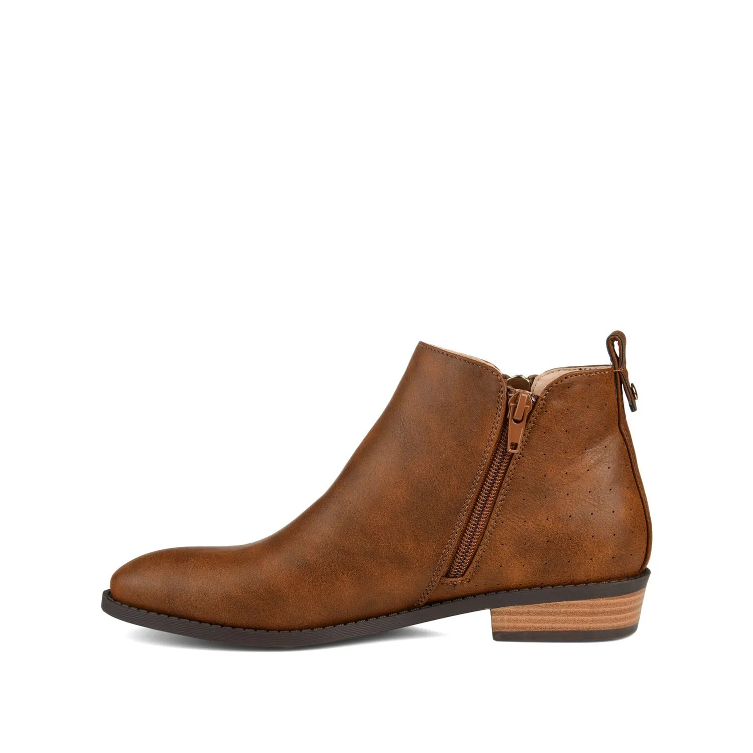 ELLIS ZIP UP BOOTIE IN FAUX LEATHER urban trail