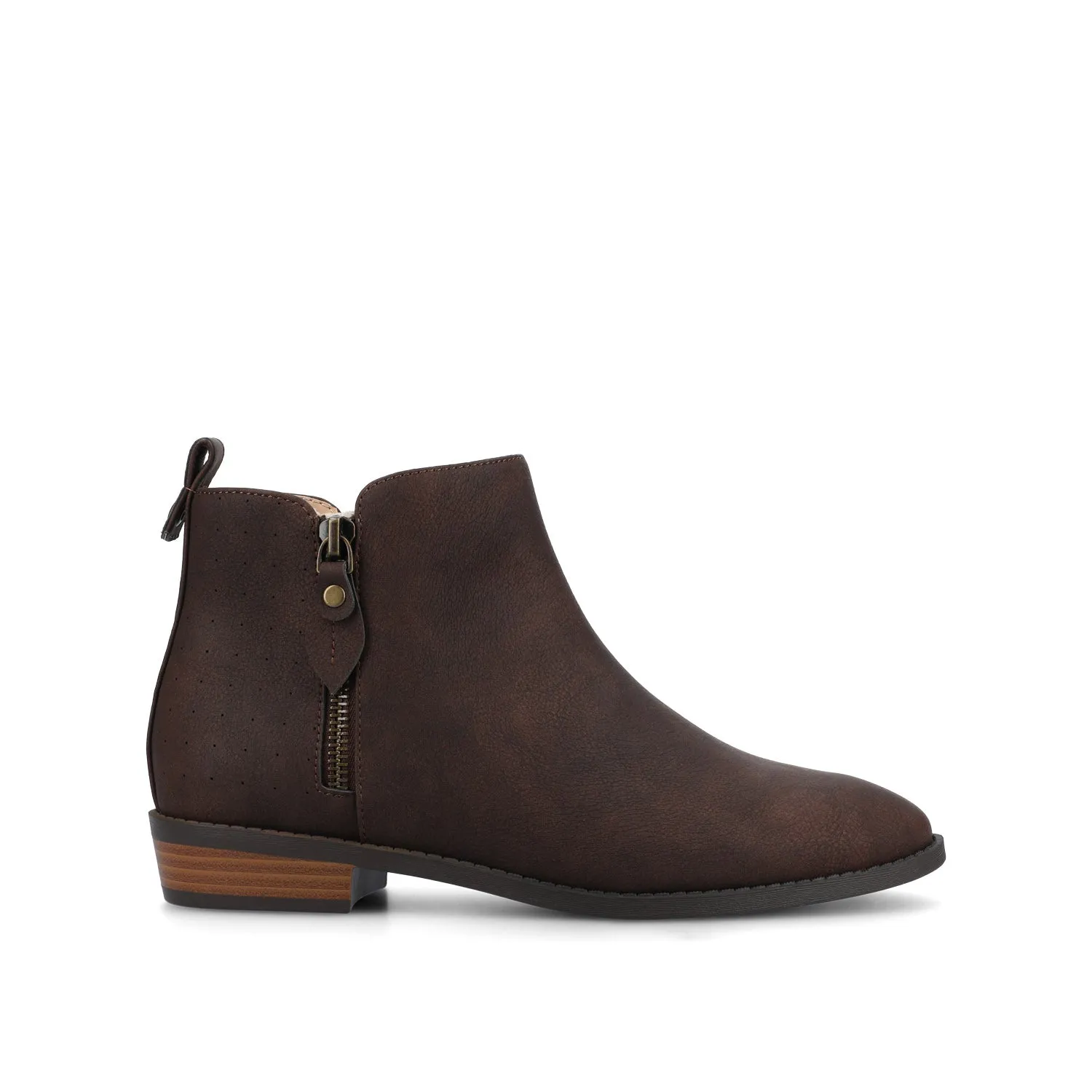 ELLIS ZIP UP BOOTIE IN FAUX LEATHER urban trail