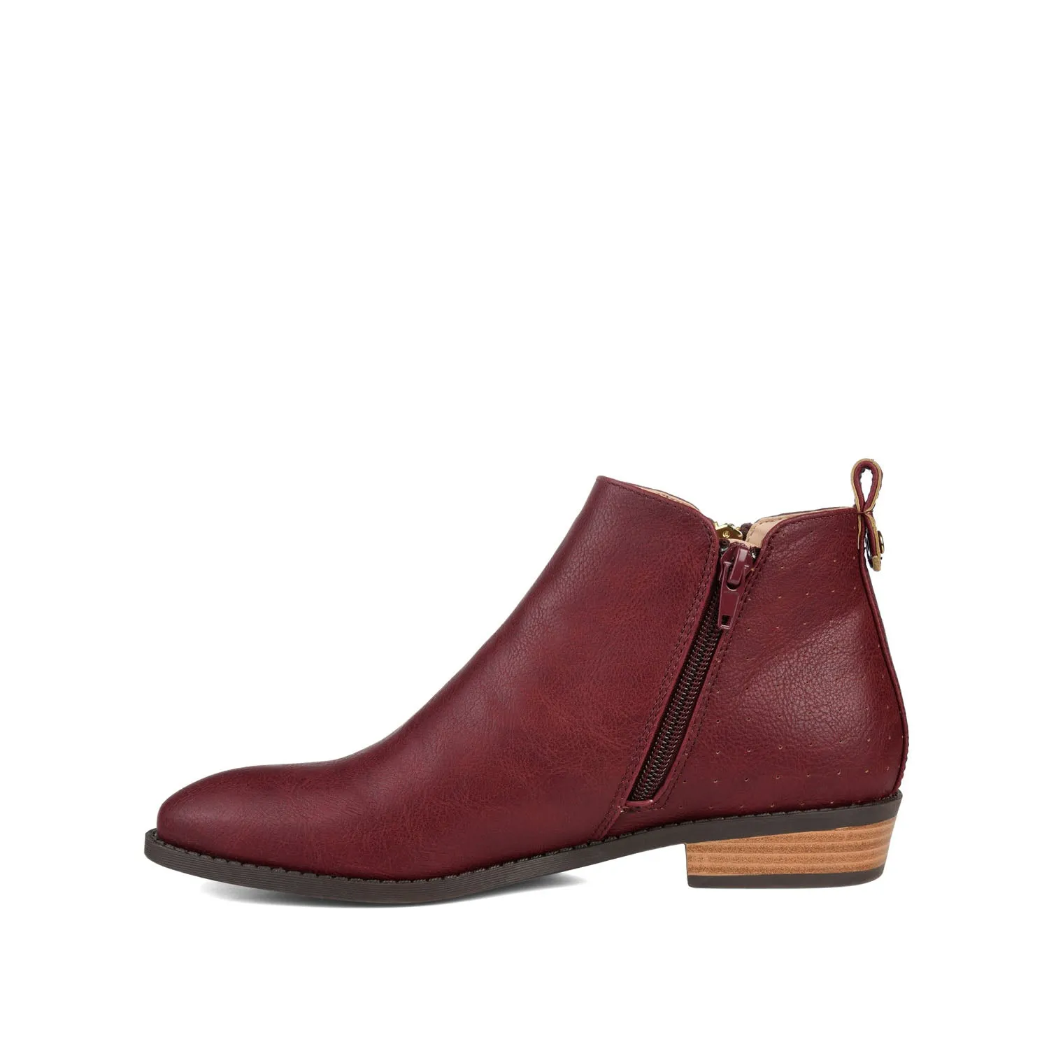 ELLIS ZIP UP BOOTIE IN FAUX LEATHER urban trail