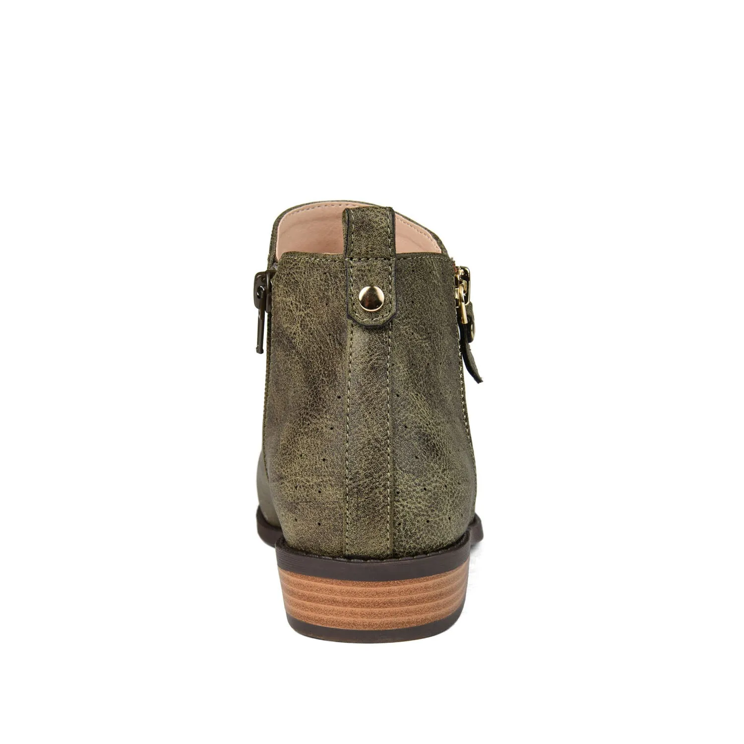 ELLIS ZIP UP BOOTIE IN FAUX LEATHER urban trail