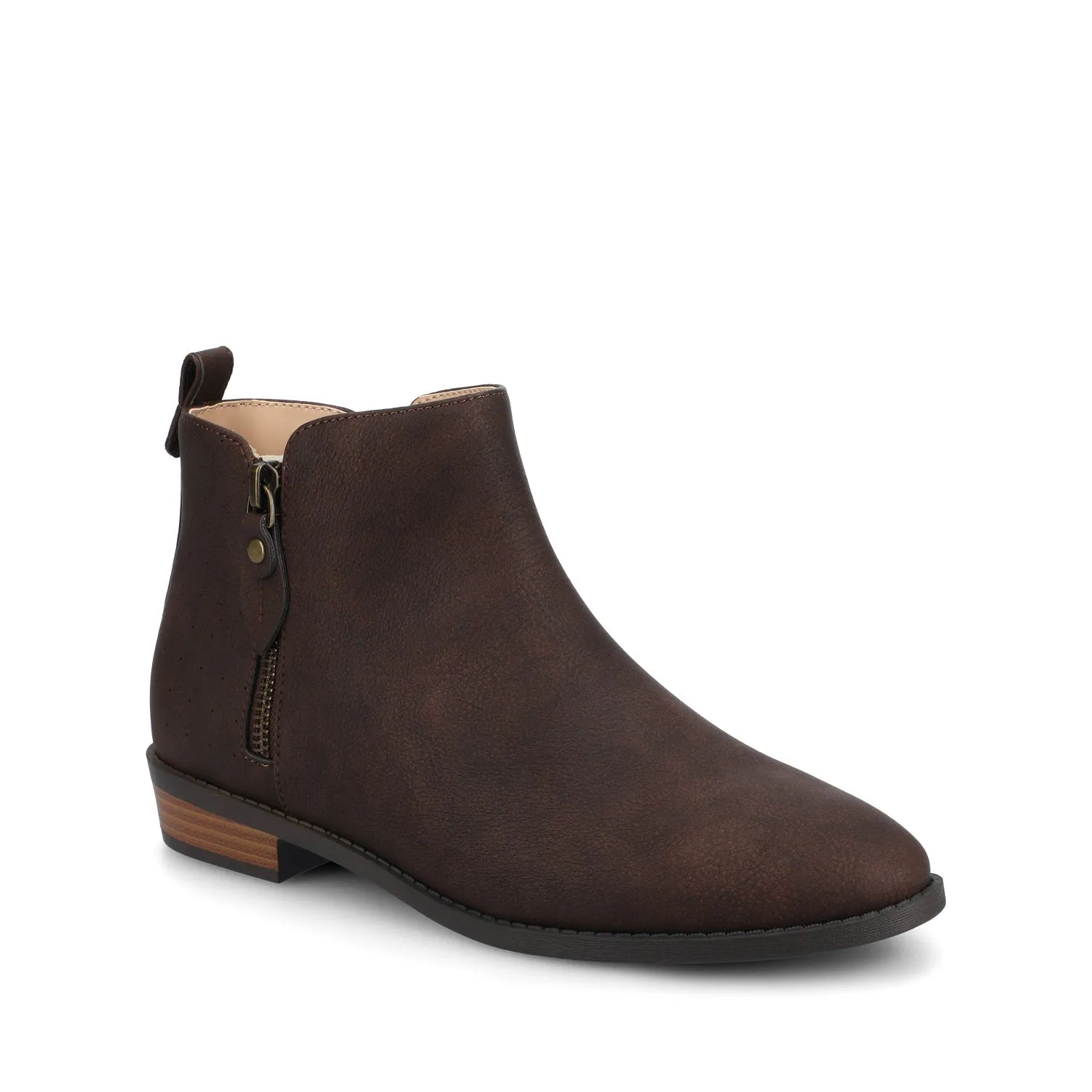 ELLIS ZIP UP BOOTIE IN FAUX LEATHER urban trail