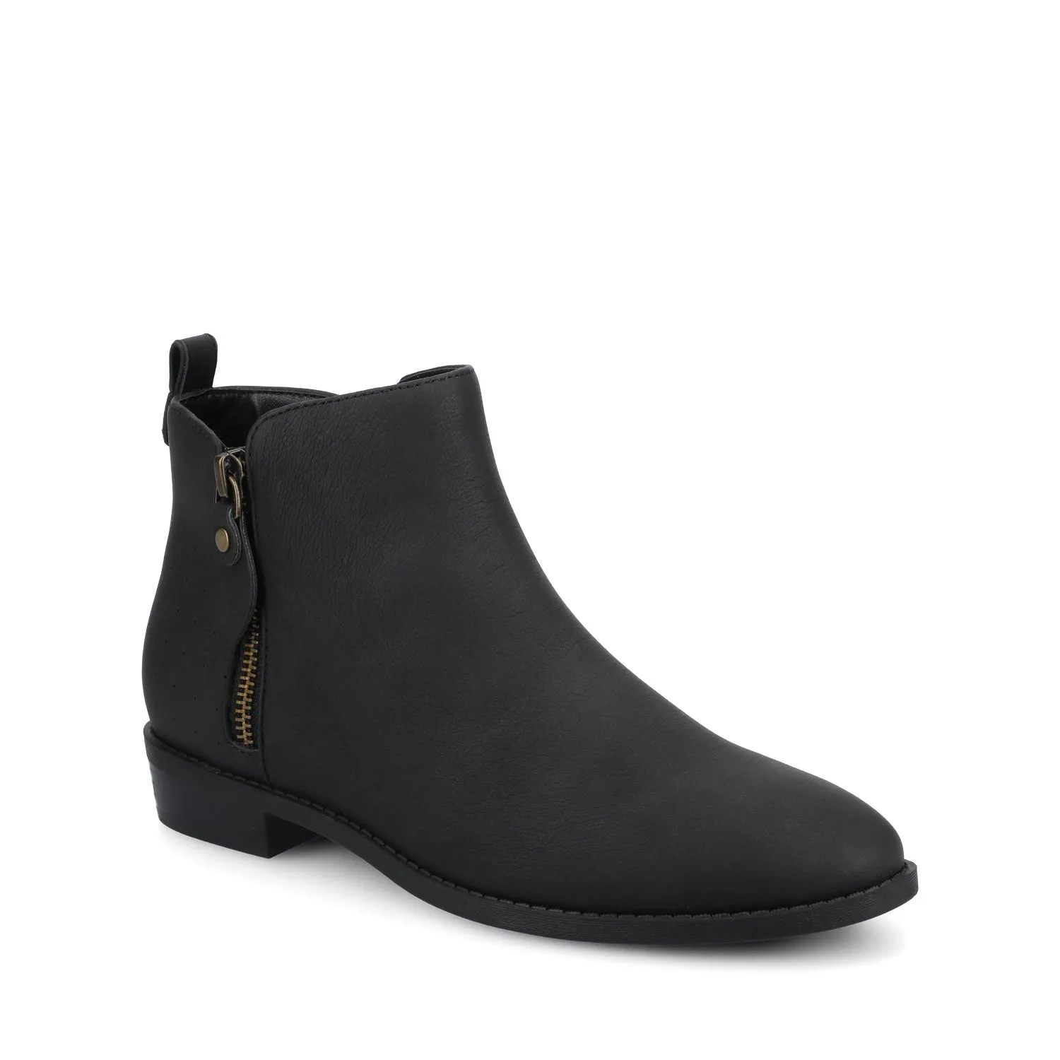 ELLIS ZIP UP BOOTIE IN FAUX LEATHER urban trail