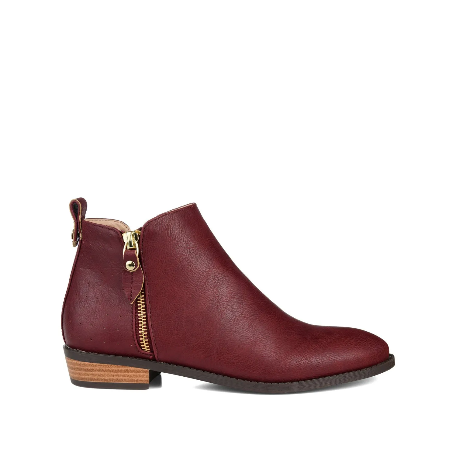 ELLIS ZIP UP BOOTIE IN FAUX LEATHER urban trail