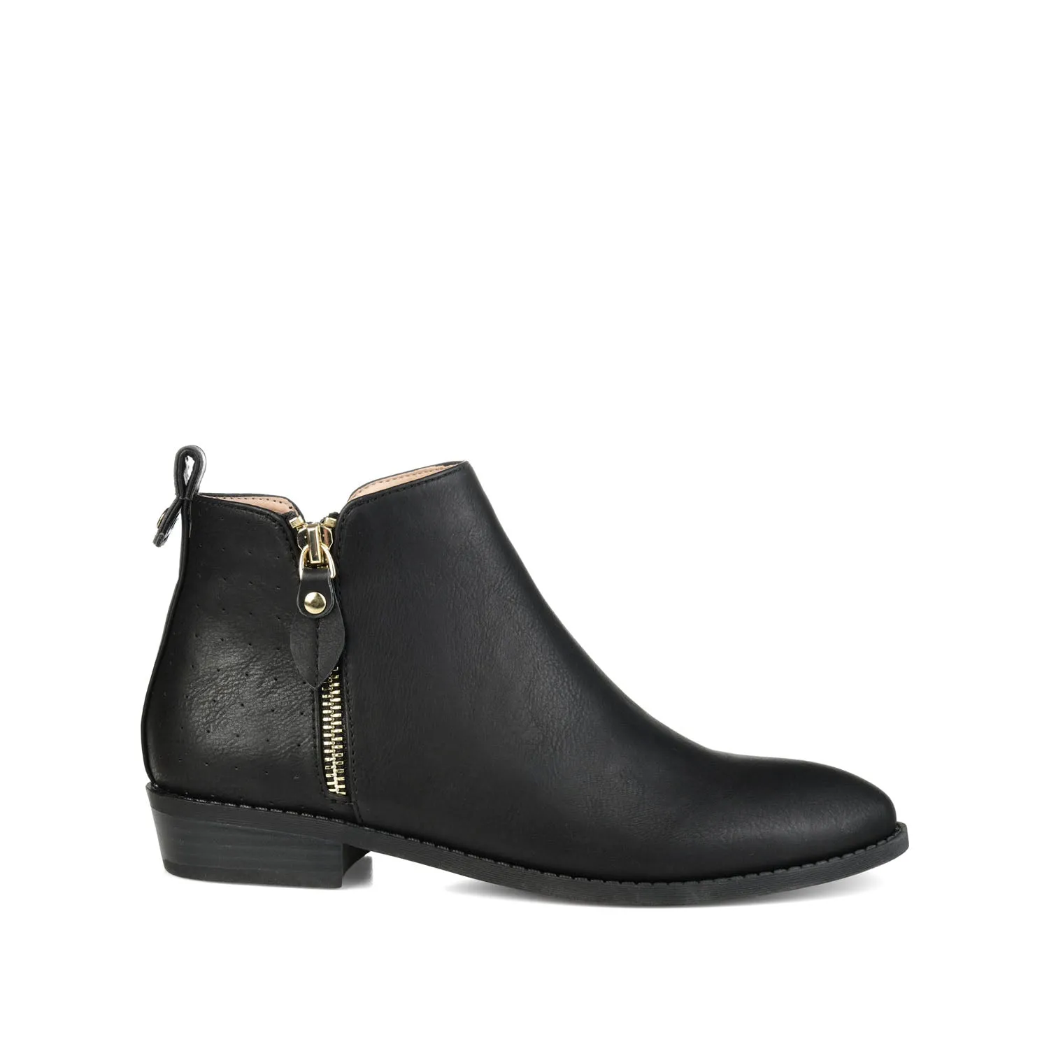 ELLIS ZIP UP BOOTIE IN FAUX LEATHER urban trail