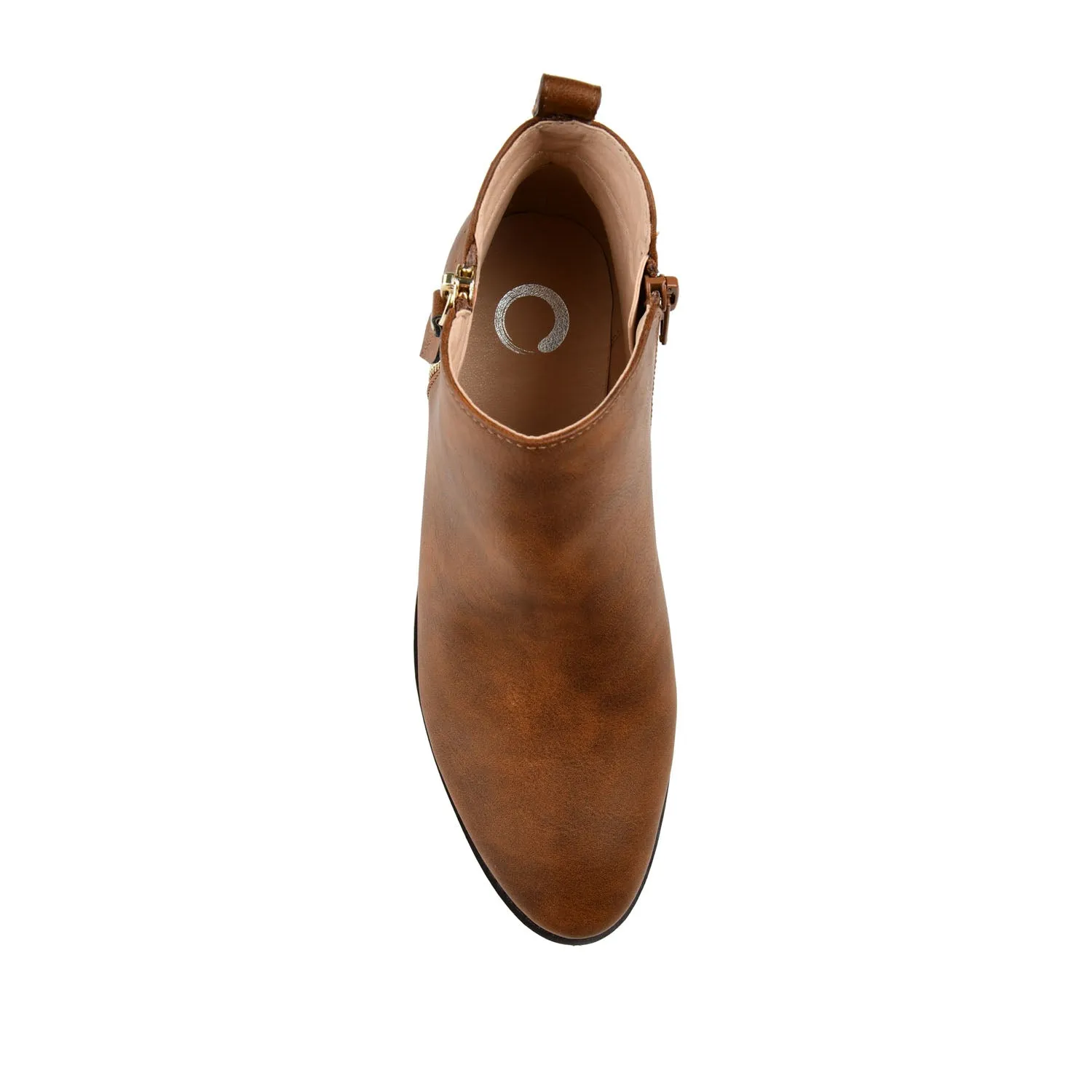 ELLIS ZIP UP BOOTIE IN FAUX LEATHER urban trail