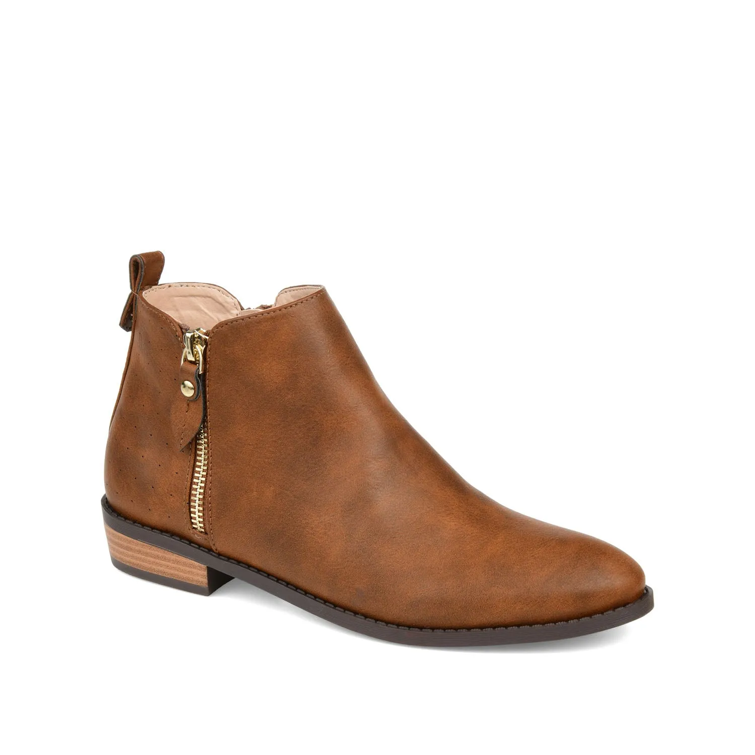 ELLIS ZIP UP BOOTIE IN FAUX LEATHER urban trail