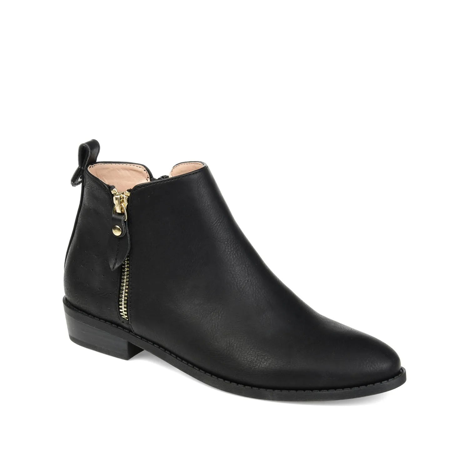 ELLIS ZIP UP BOOTIE IN FAUX LEATHER urban trail