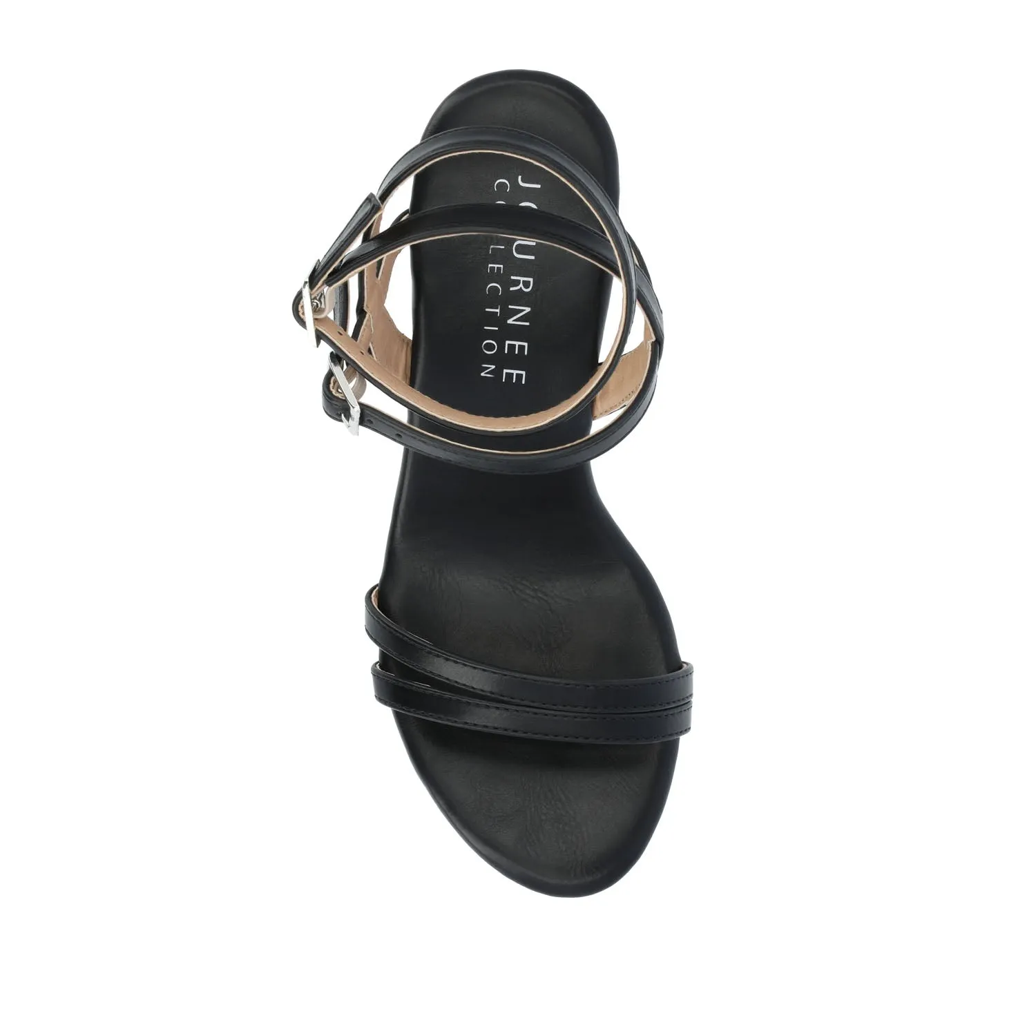 EMERYNN HEELED SANDALS IN FAUX LEATHER sea breeze