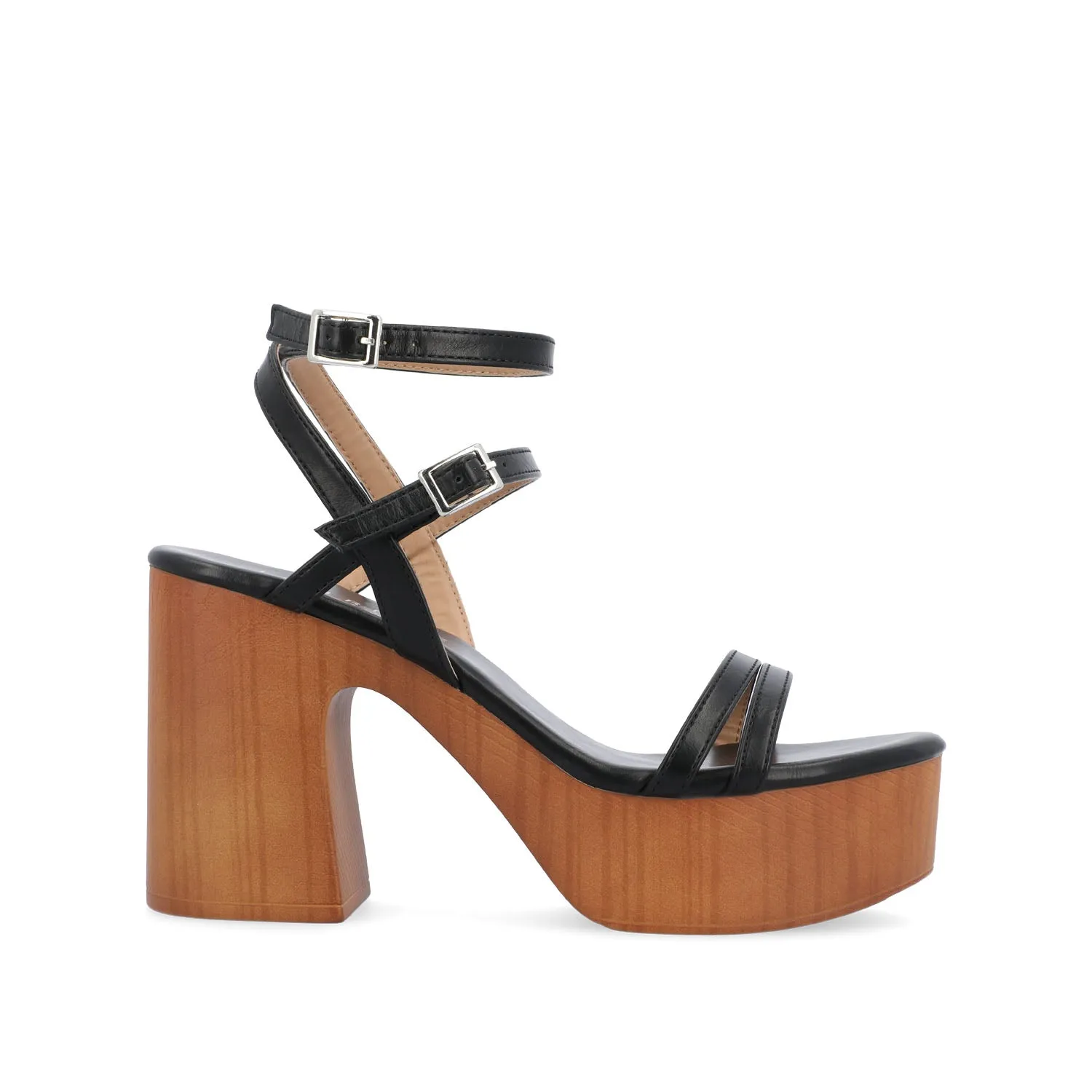 EMERYNN HEELED SANDALS IN FAUX LEATHER sea breeze