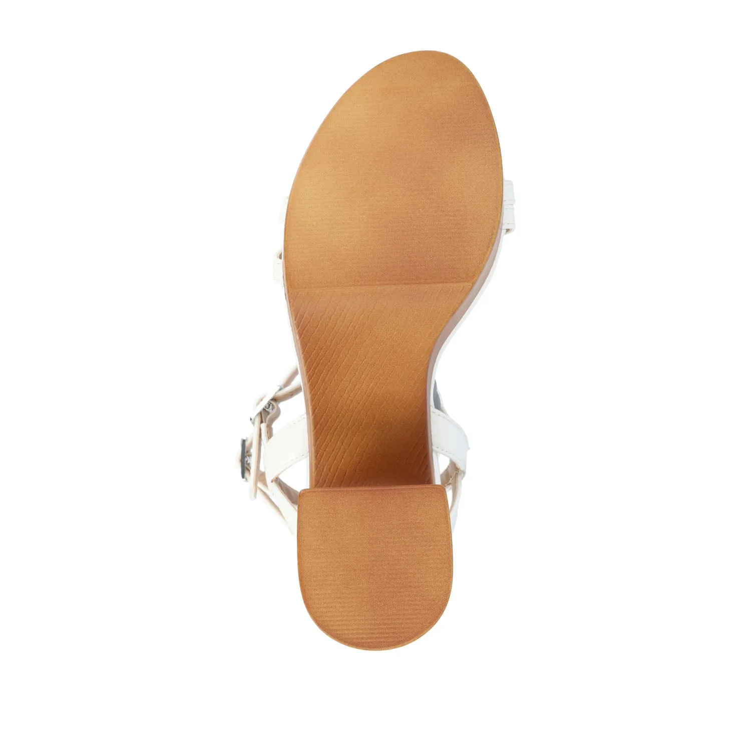 EMERYNN HEELED SANDALS IN FAUX LEATHER sea breeze