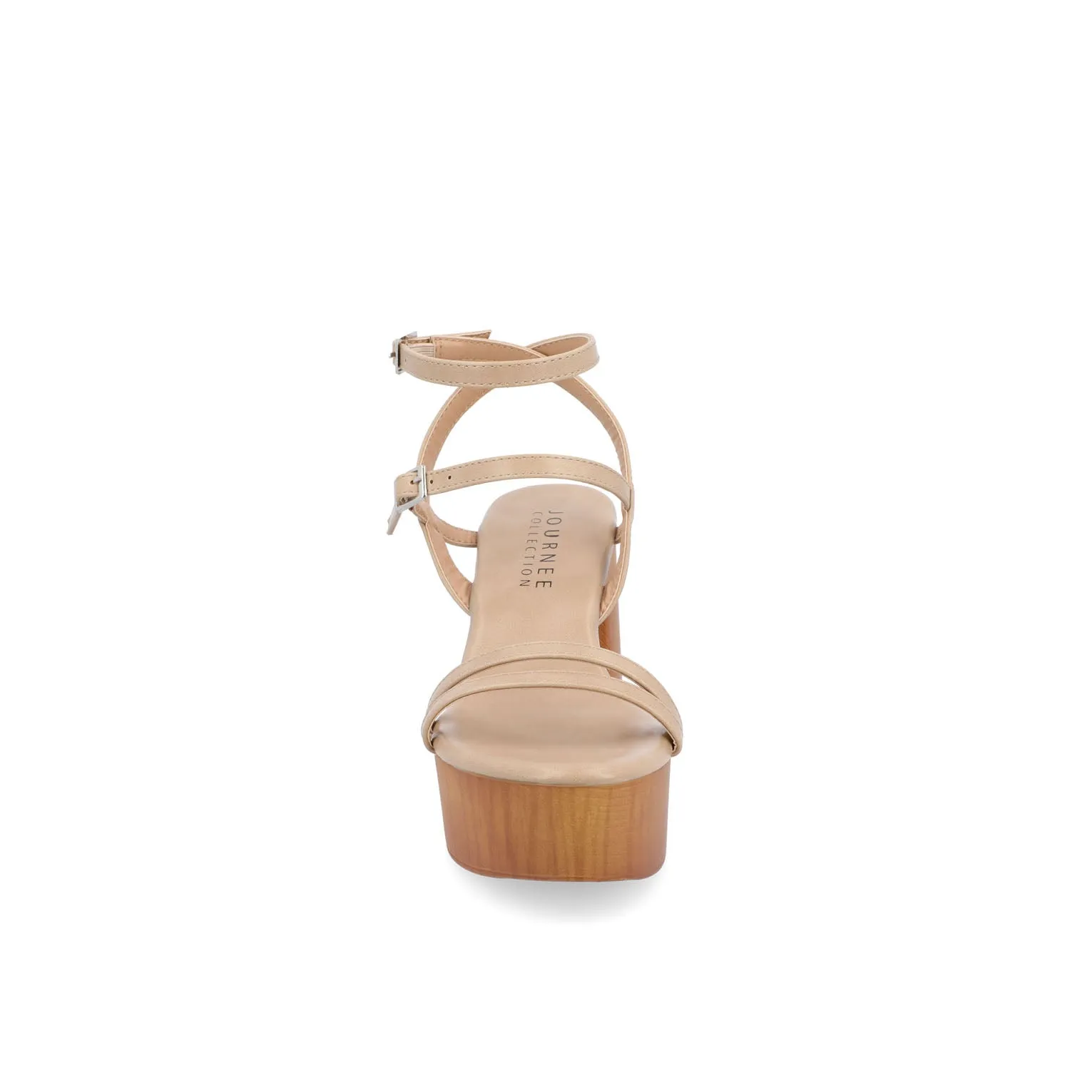 EMERYNN HEELED SANDALS IN FAUX LEATHER sea breeze