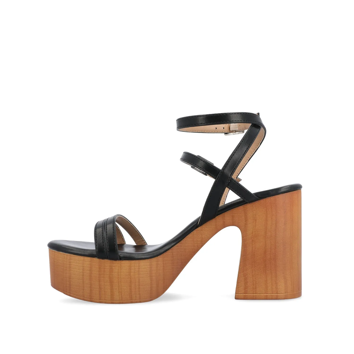 EMERYNN HEELED SANDALS IN FAUX LEATHER sea breeze