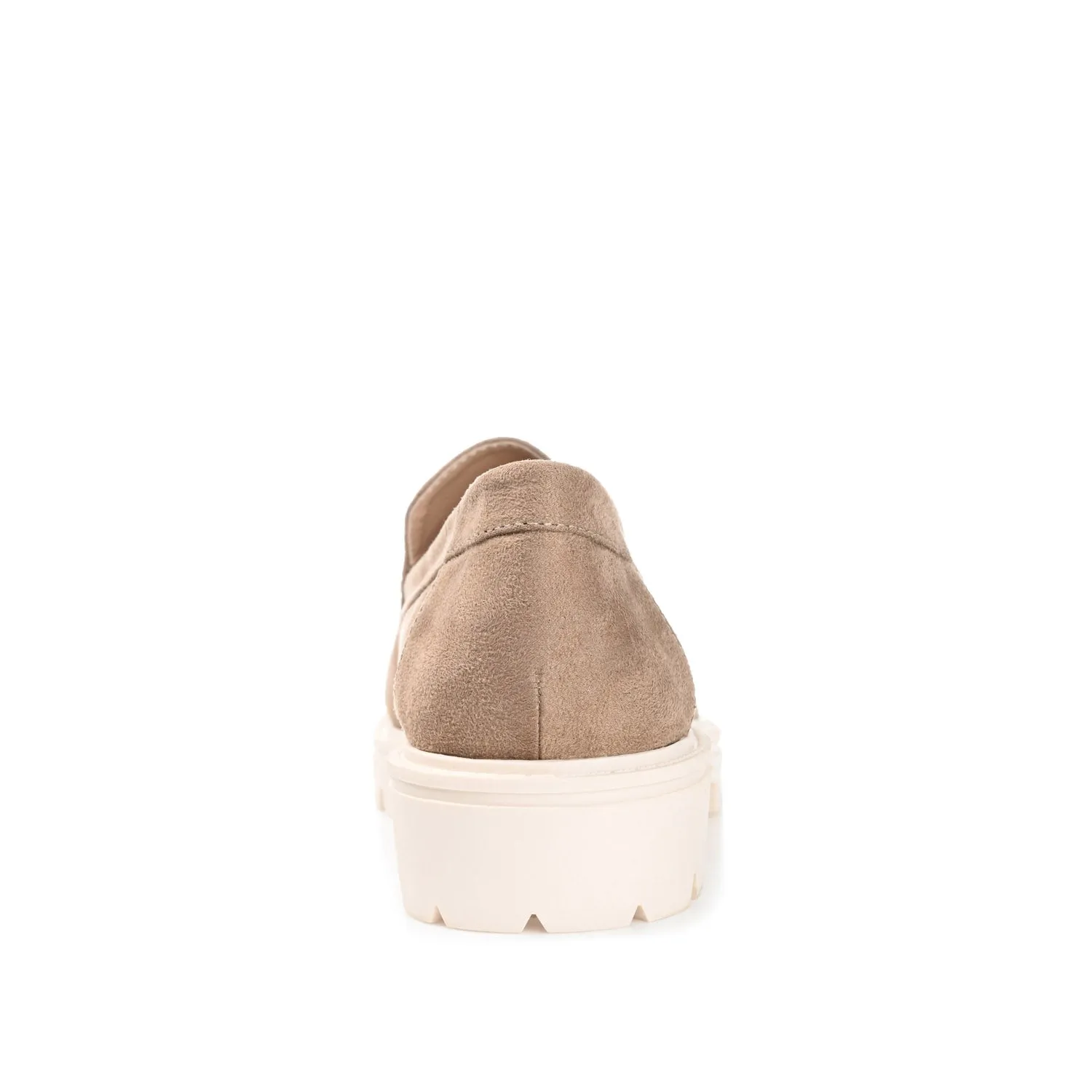 ERIKA LOAFER FLATS IN FAUX SUEDE round tip