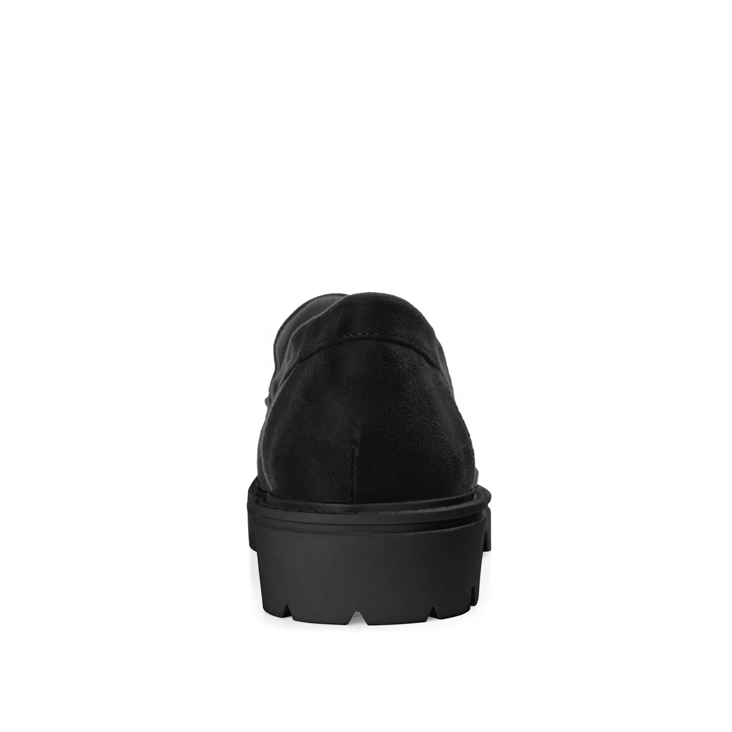 ERIKA LOAFER FLATS IN FAUX SUEDE round tip