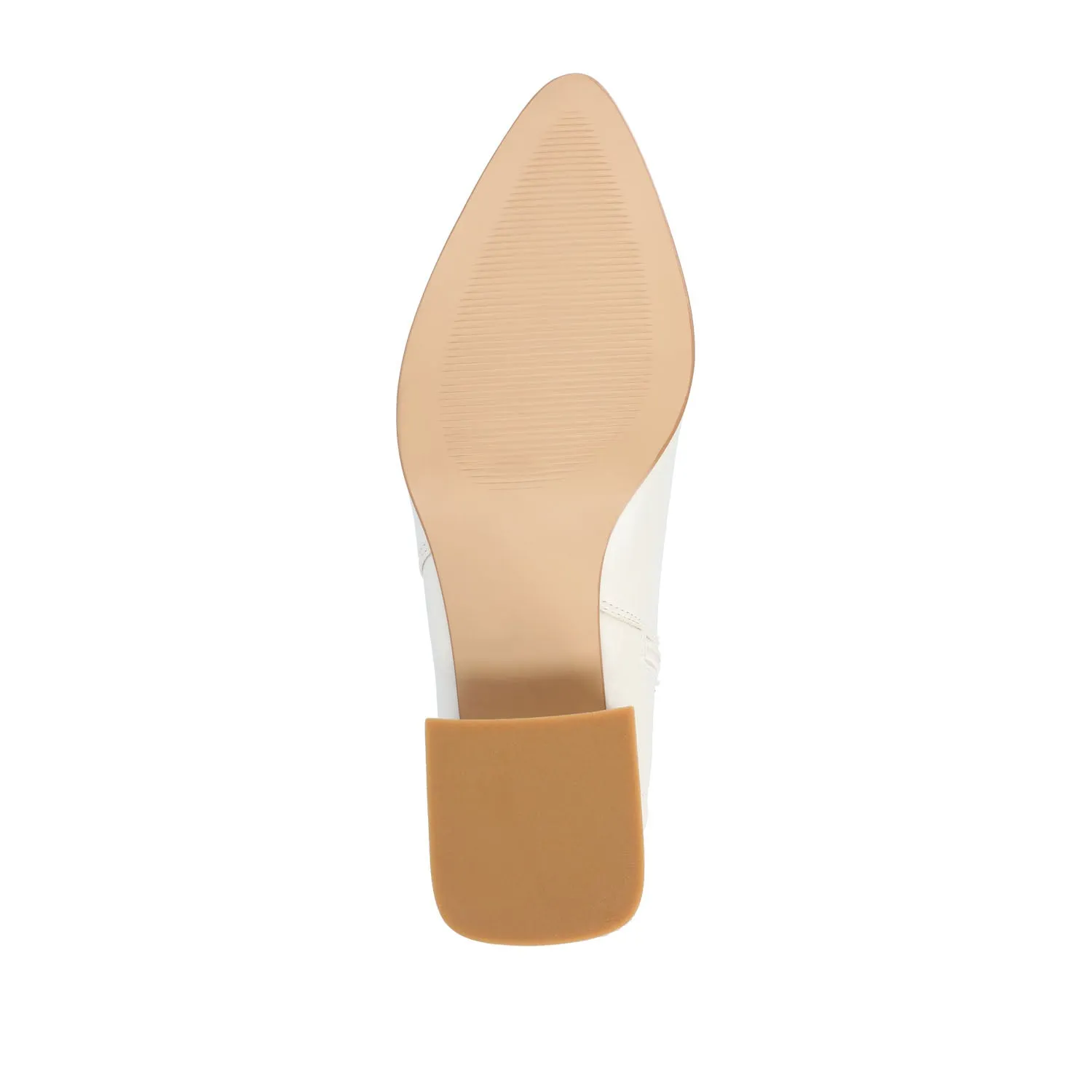 ESTELLE BLOCK HEELED BOOTIES IN FAUX LEATHER wind block