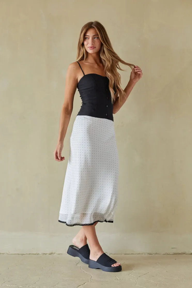 Estelle Button Up Bustier Top light breeze