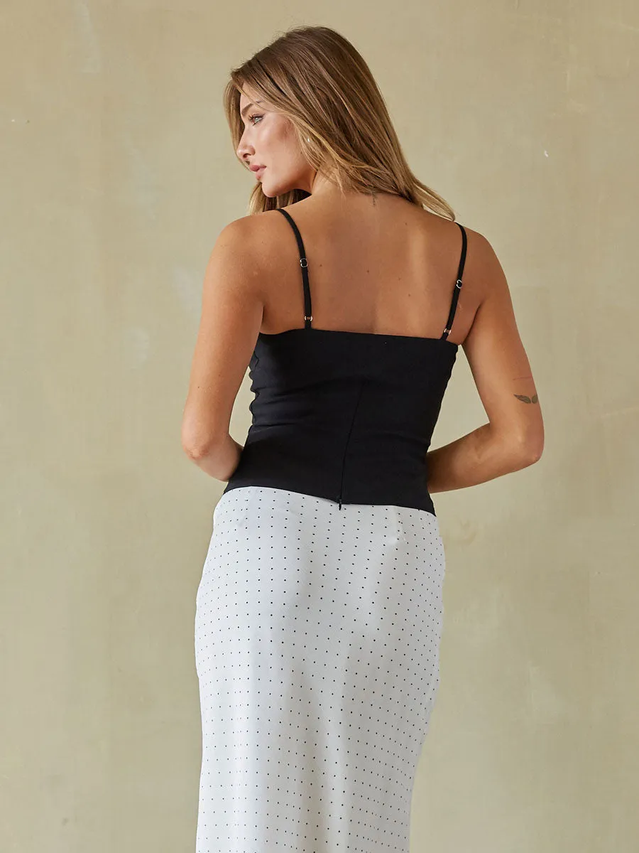 Estelle Button Up Bustier Top light breeze